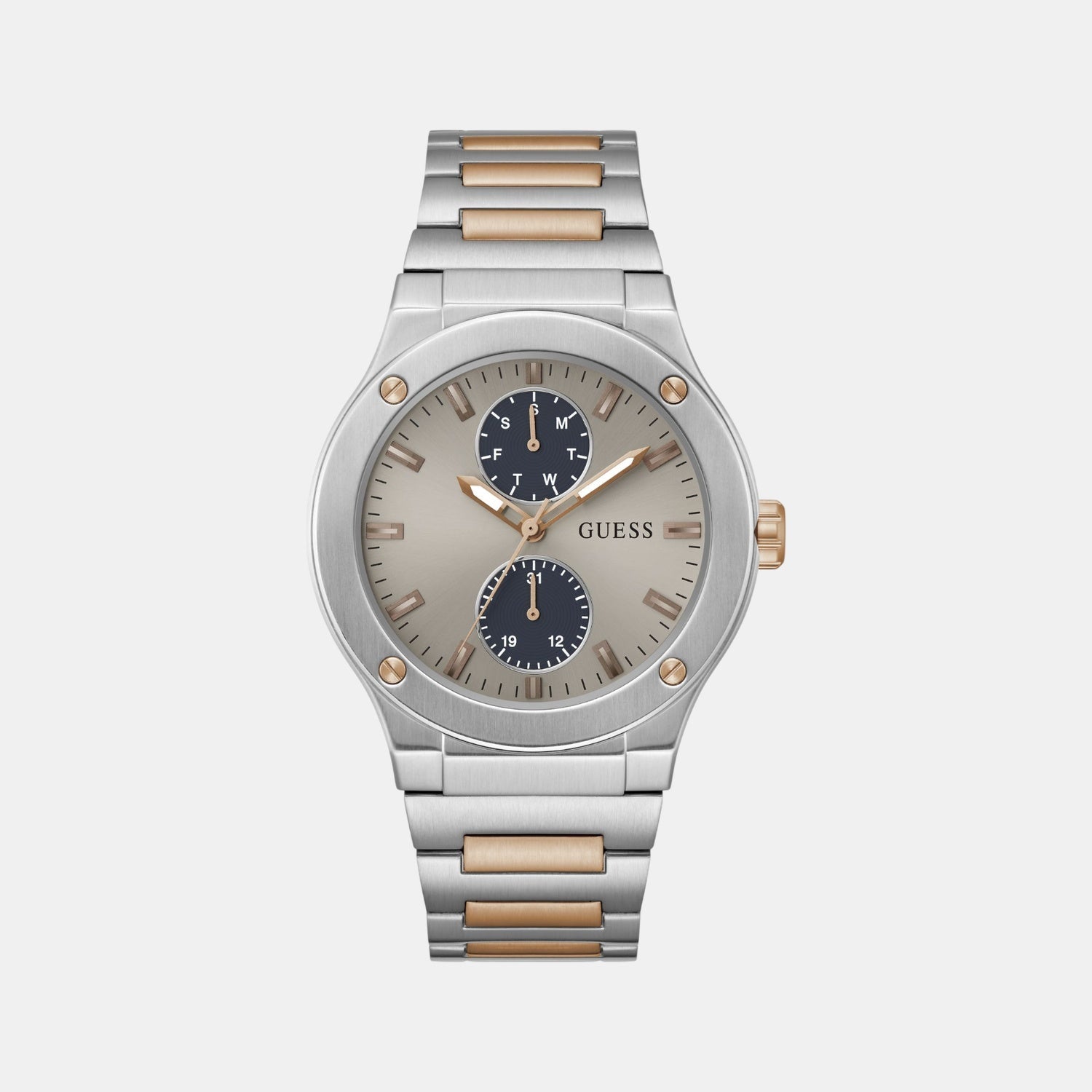 Guess Dress Men Quartz Grey Dial Multi-Function Stainless Steel Watch GW0795G2