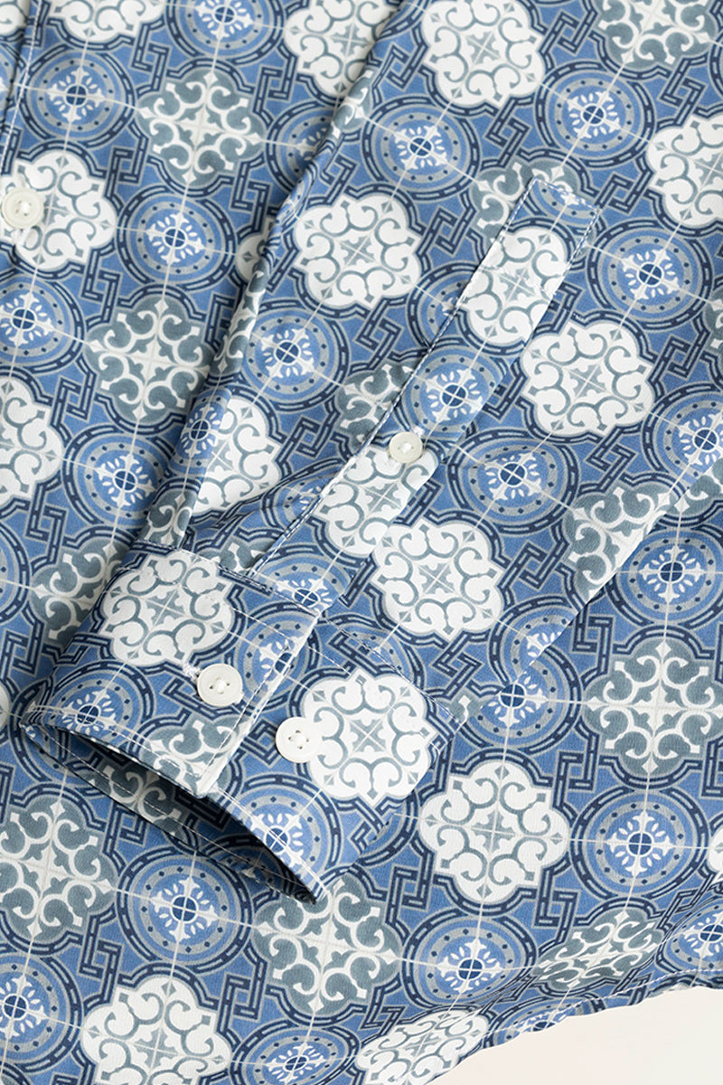 SNITCH Element Motif Blue Shirt - view 7