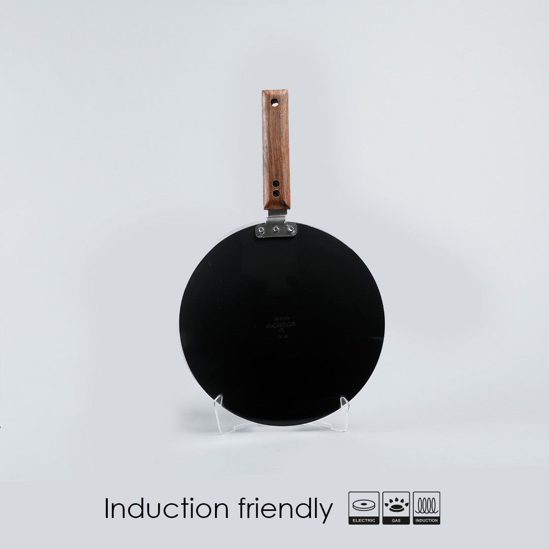 Wonderchef Ebony 25 cm Roti Tawa | Wooden Handle With Rivets - view 2