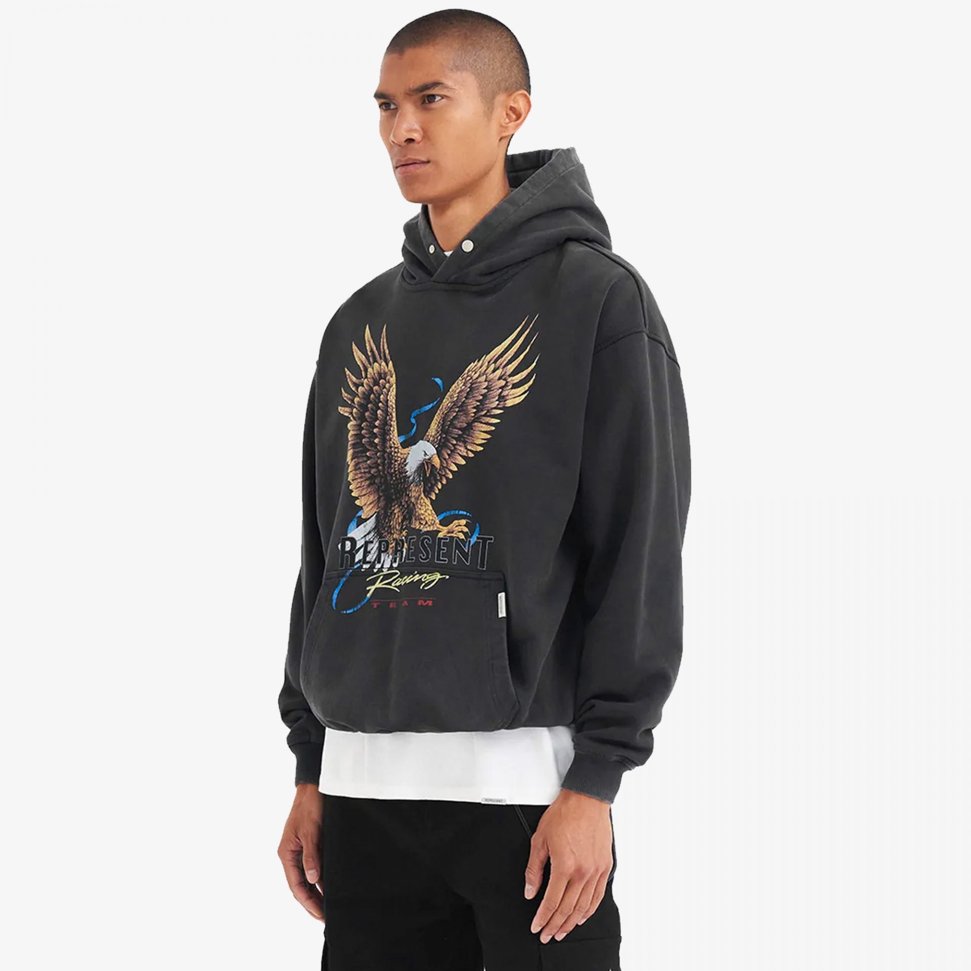 Represent | RACING TEAM EAGLE HOODIE { BLACK