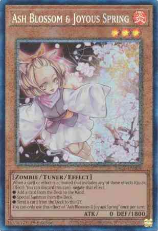 Ash blossom joyous – Yu-Gi-Oh! Ash Blossom & Joyous Spring - RA01-EN008 - Prismatic Collector's Rare - 1st Edition