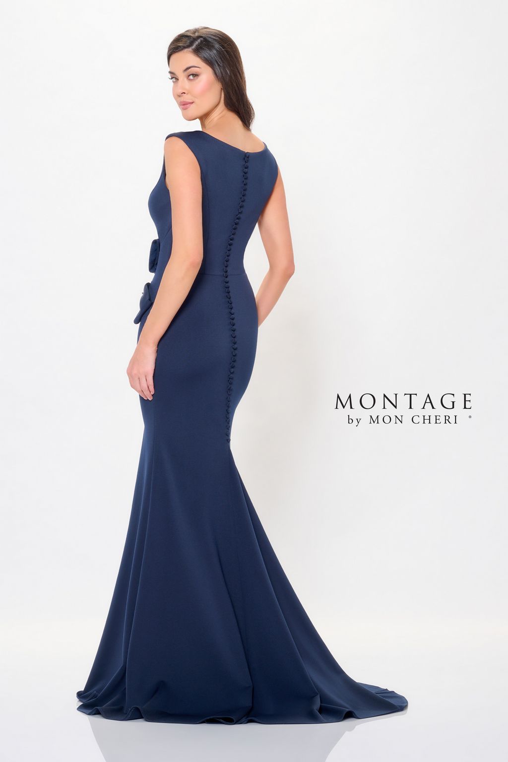 Montage M903 Long Fitted Formal Beaded Evening Dress - view 2