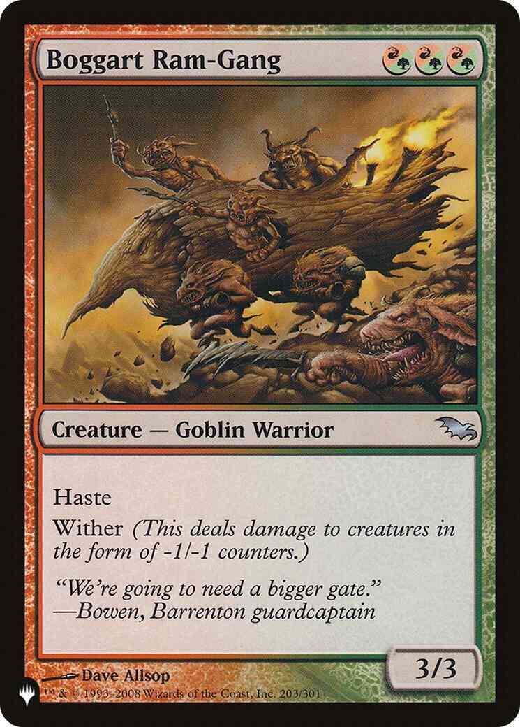 Boggart ram-gang shm-203 – Magic Boggart Ram-Gang [SHM-203] [The List] [Non-Foil]