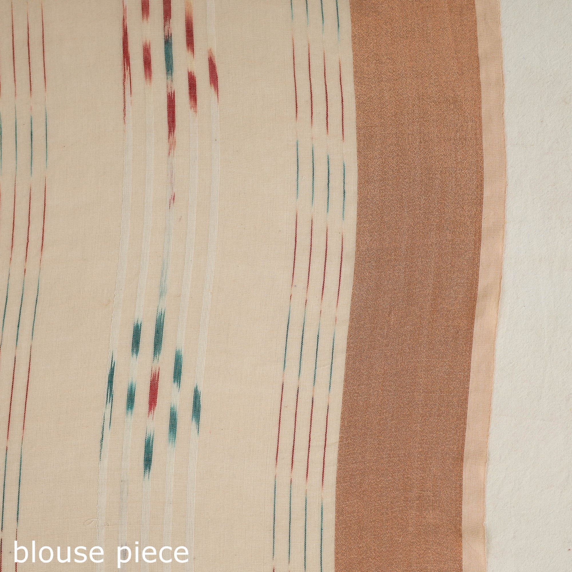 SASHA Beige - Phulia Handloom Cotton Saree with Zari Border 05 - view 6