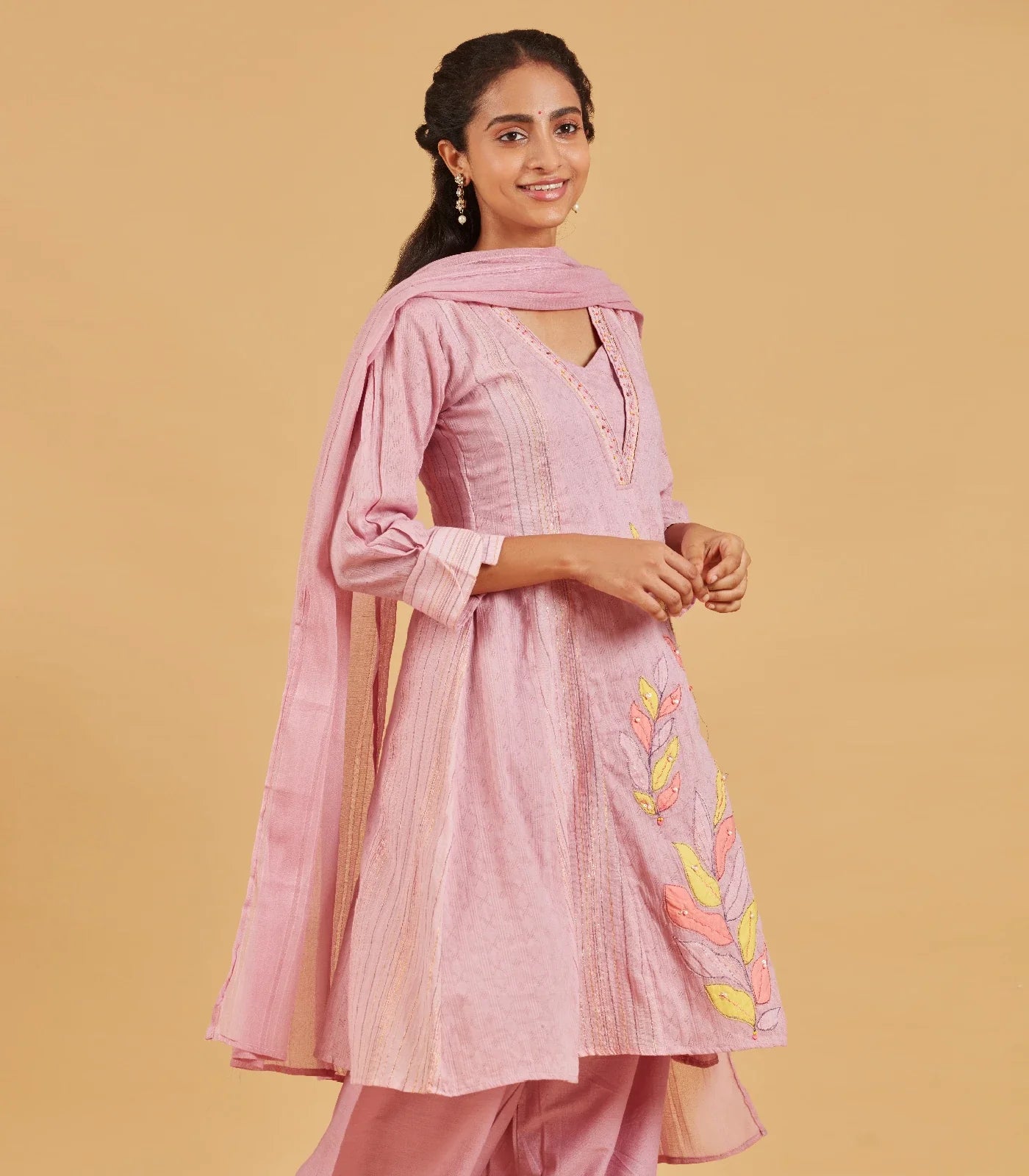 RmKV Mauve Short Kurta Set