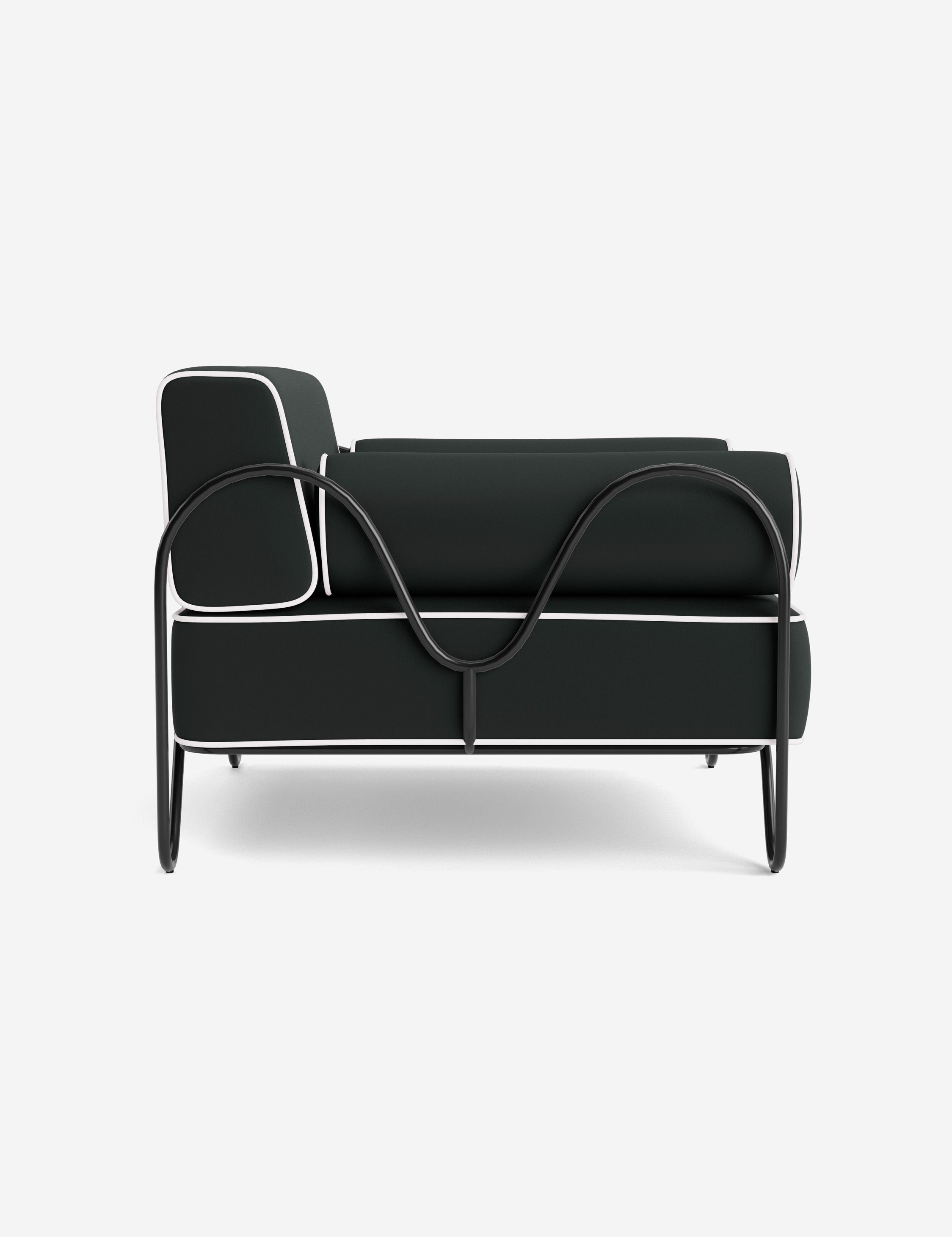 Lulu and Georgia Peggy Outdoor Accent Chair Cushion by Sarah Sherman Samuel - view 58