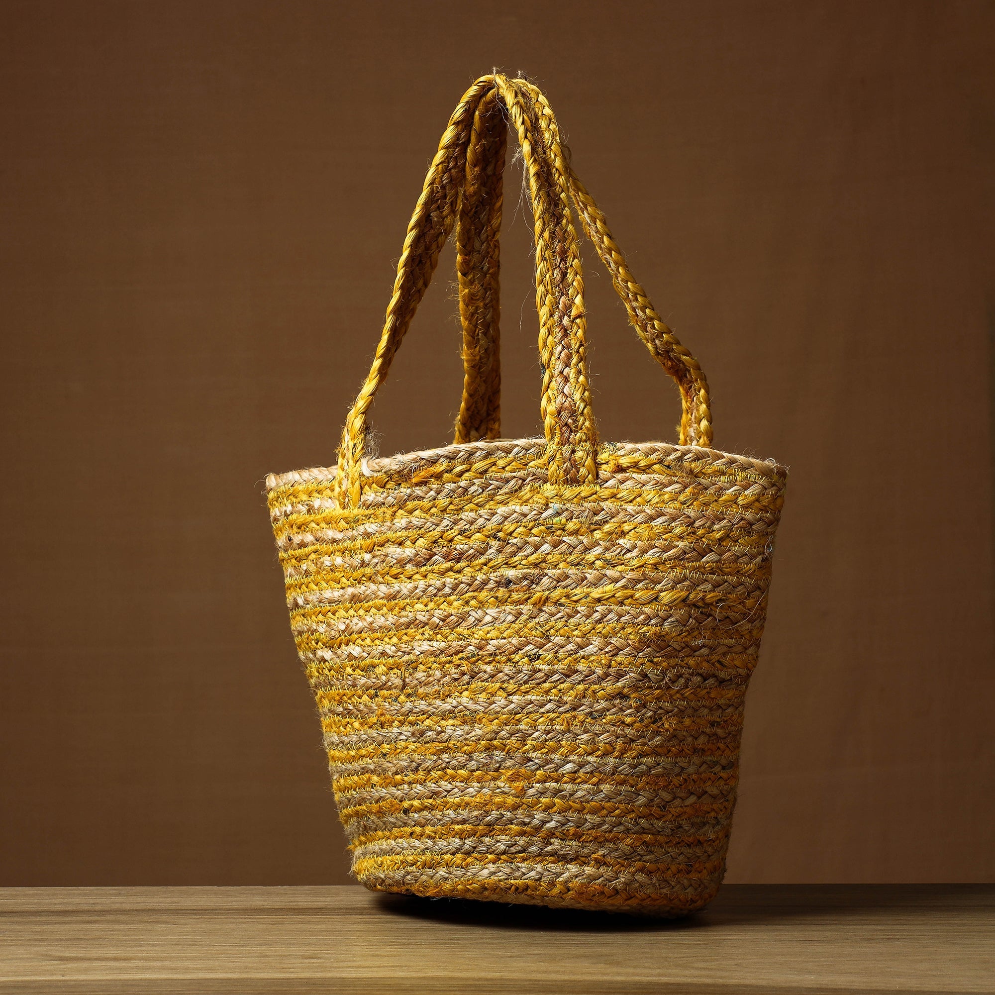ITOKRI CRAFTS INITIATIVE Beige - Handcrafted Multipurpose Jute Hand Bag - view 2
