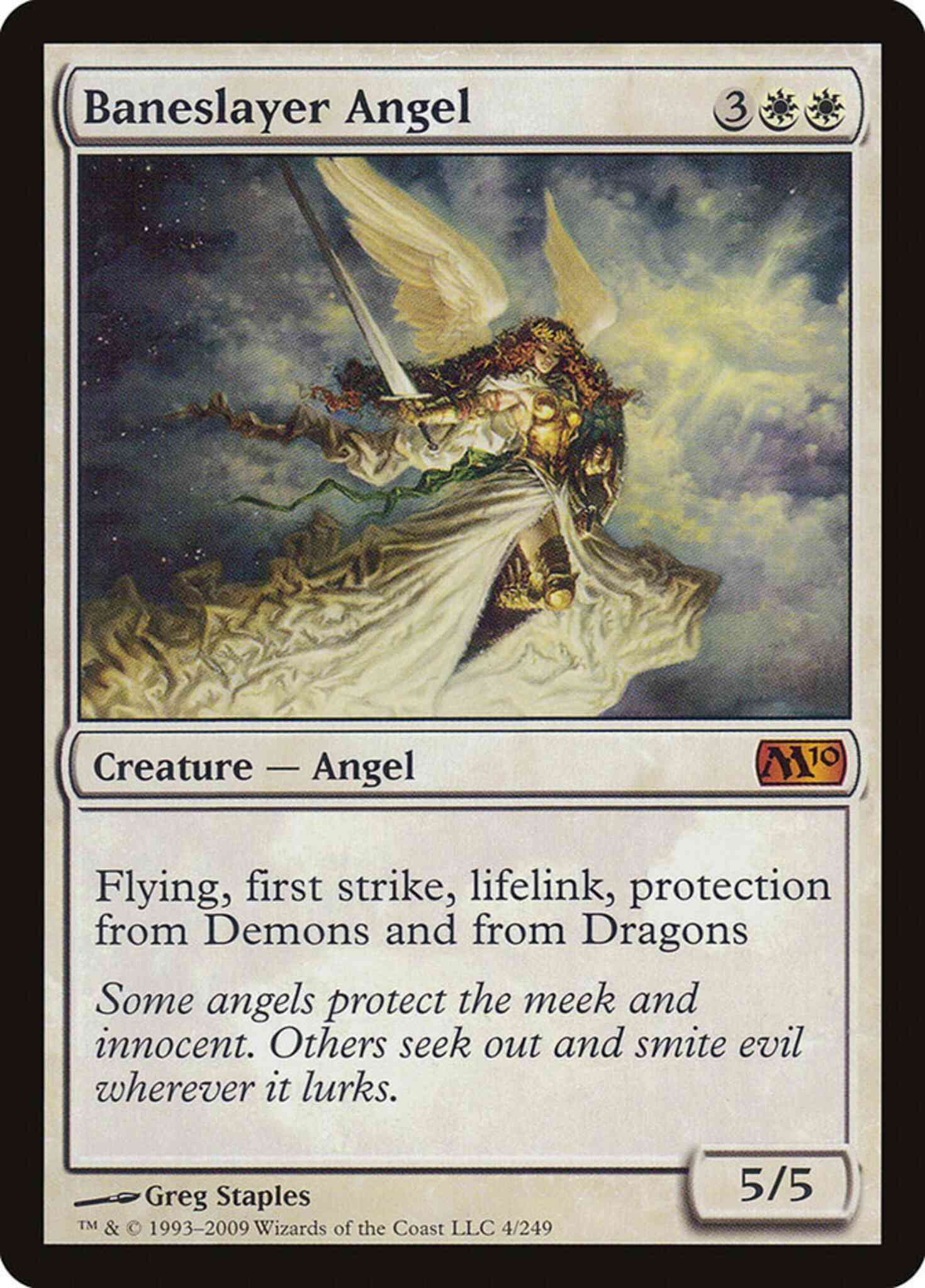 Angel 4 magic – Baneslayer Angel [4] [Magic 2010] [Non-Foil]