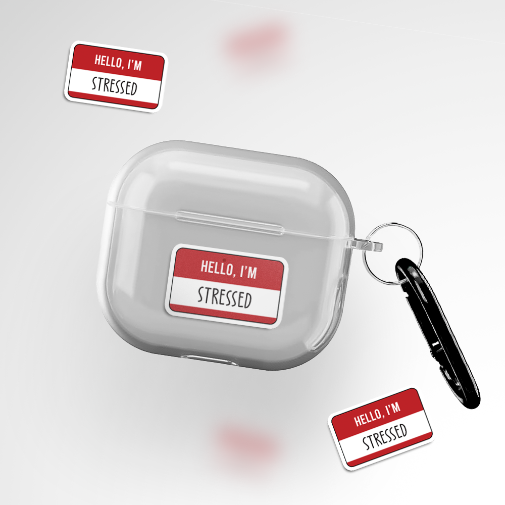 Cover It Up Custom Name Tag Clear Airpods 3rd Gen Case Covers - view 2