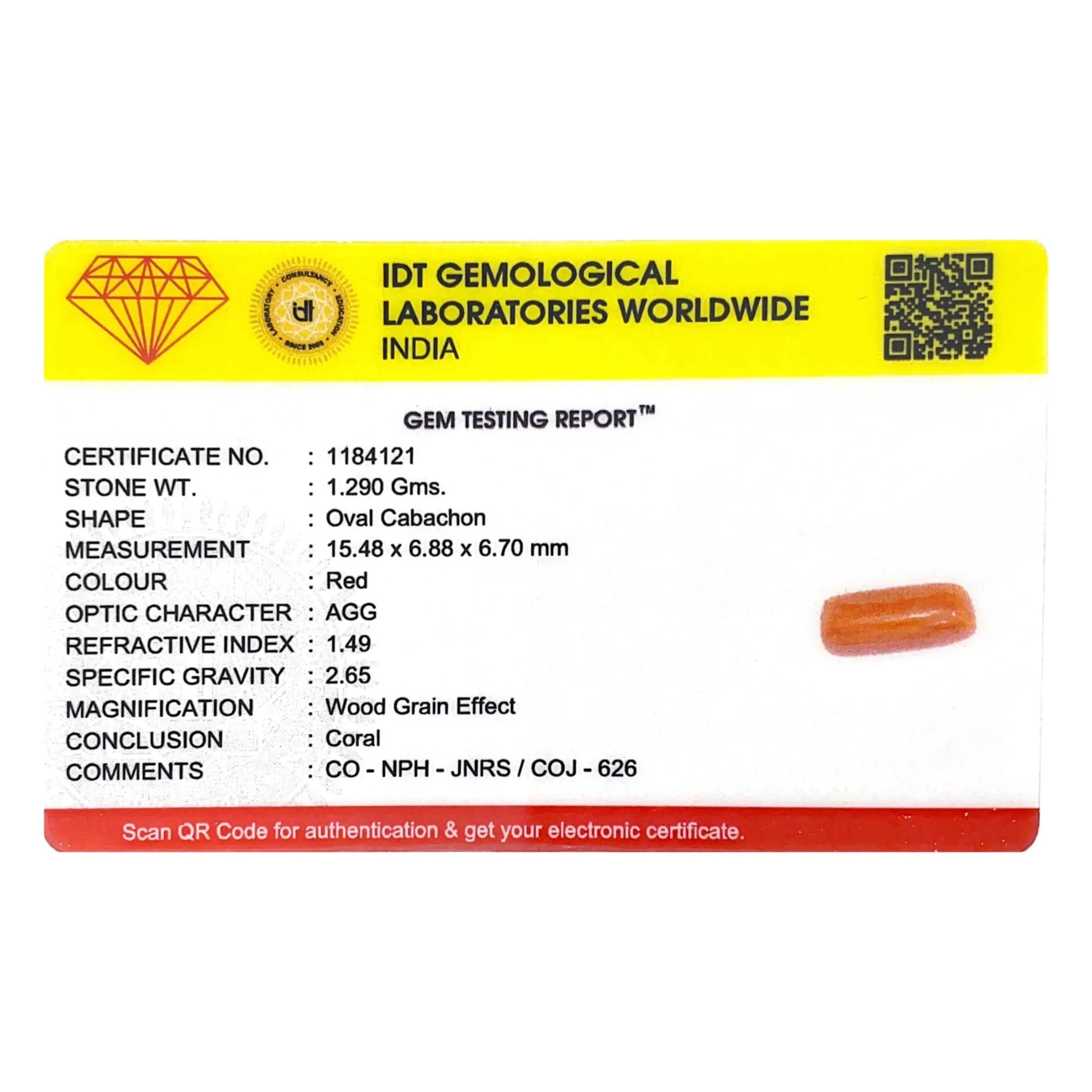 Pramogh Red Coral - 6.45 Carat - view 4