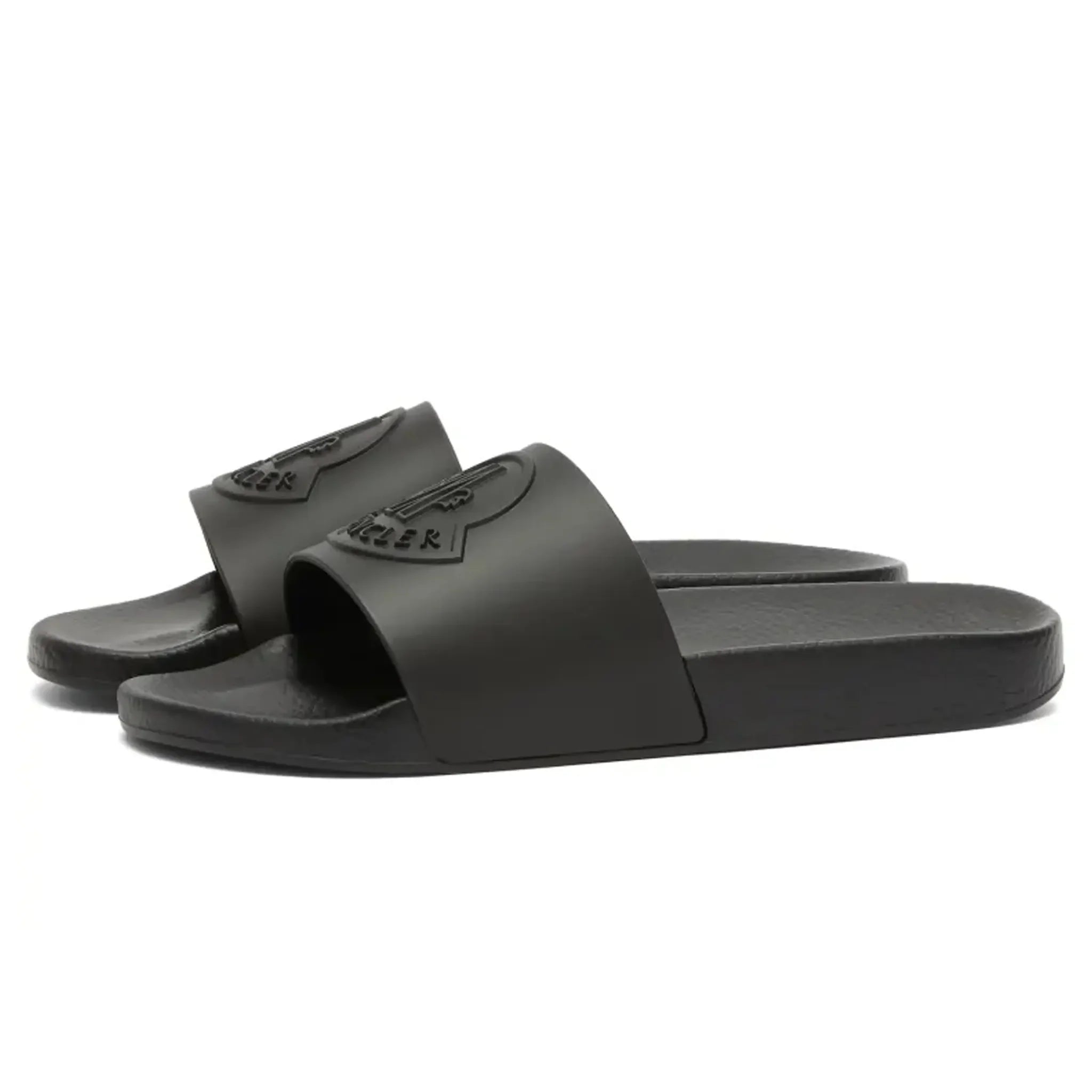 Moncler Basile Logo Black Sliders - view 2