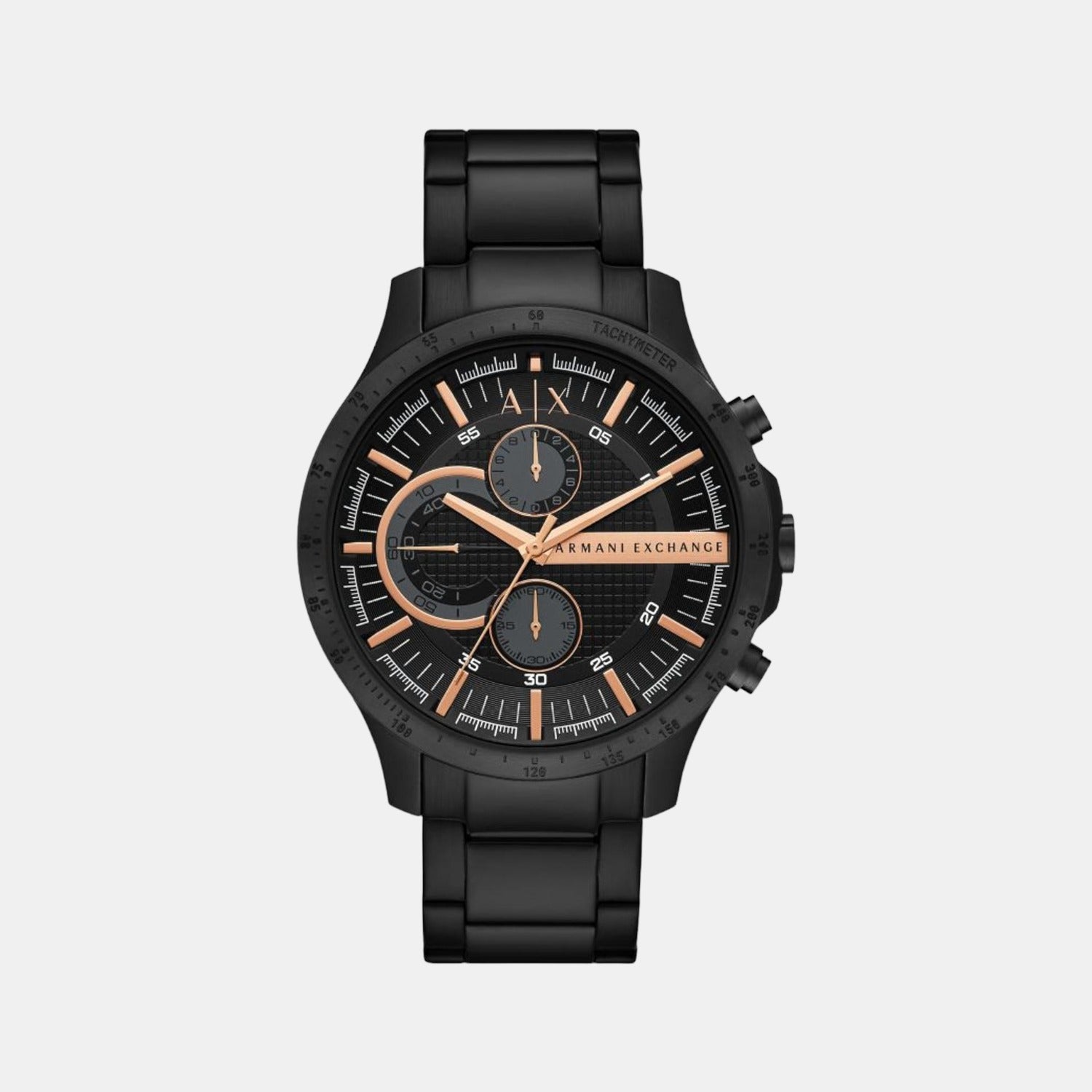 Armani Exchange Hampton Men Quartz Black Dial Chronograph Stainless Steel Watch AX2429