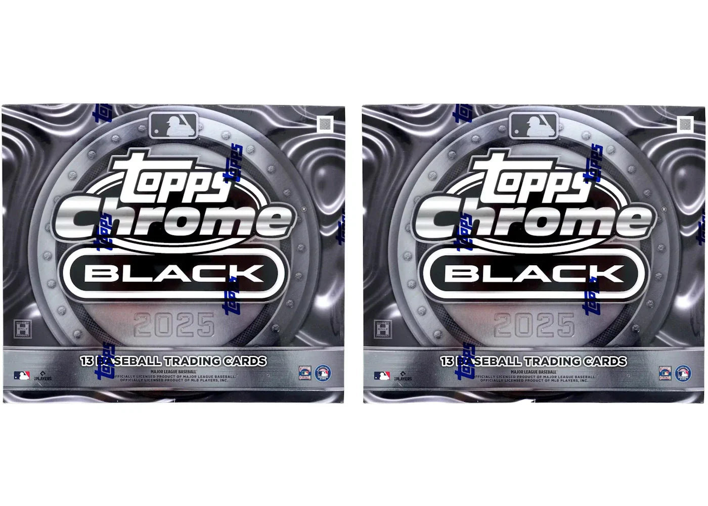 2025 Topps Chrome Black Baseball Hobby Box 2x Lot