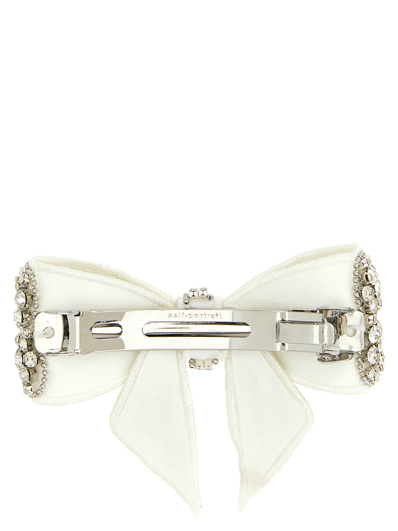 Self-Portrait Crystal Embellished Bow Hair Clip - view 2