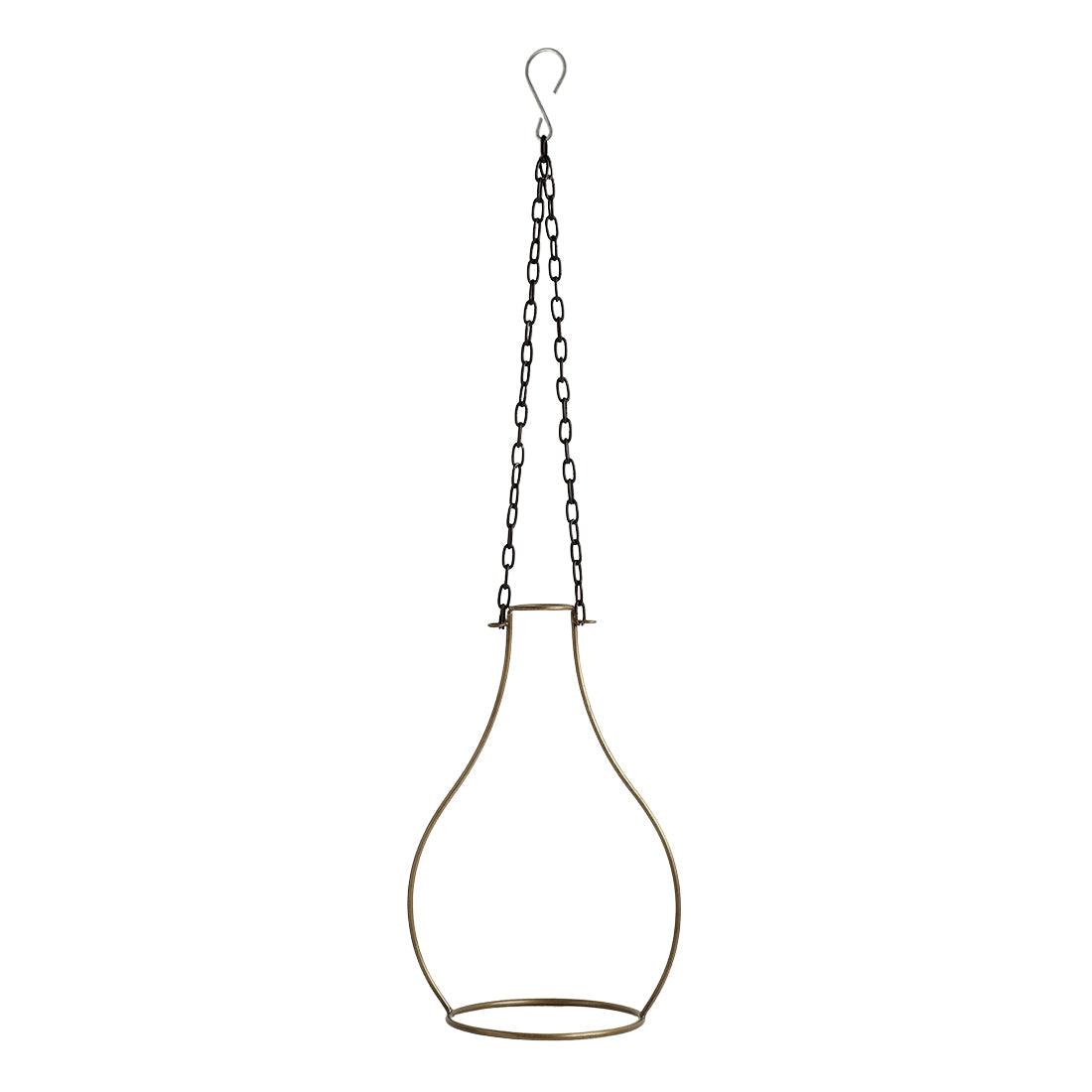 EXCLUSIVELANE 'Modern Glass Garden' Test Tube Hanging Planter/Vase (10 Inch, Golden) - view 5