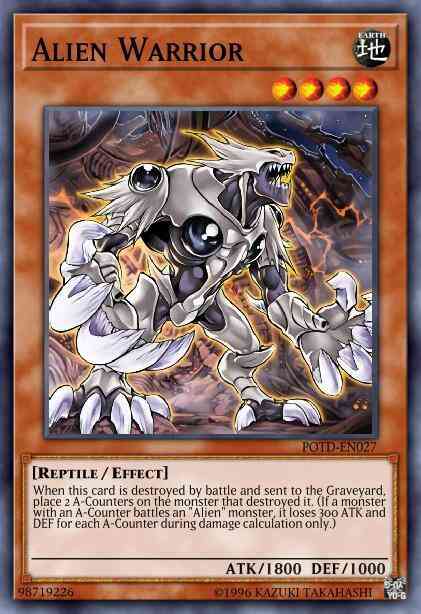 Yu-Gi-Oh! Alien Warrior - POTD-EN027 - Ultimate Rare - 1st Edition