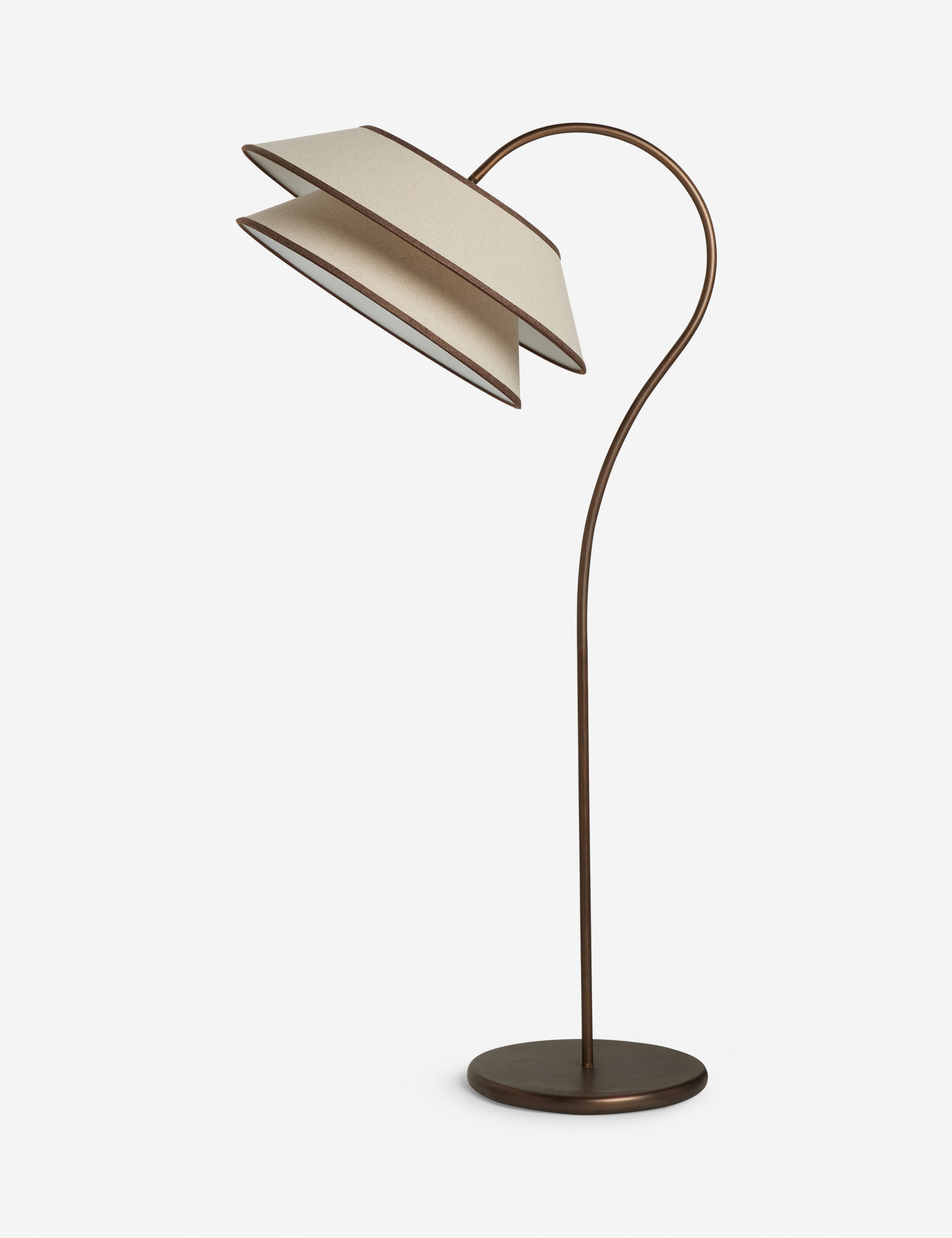 Lulu and Georgia Pittman Floor Lamp – Ivory and Toffee