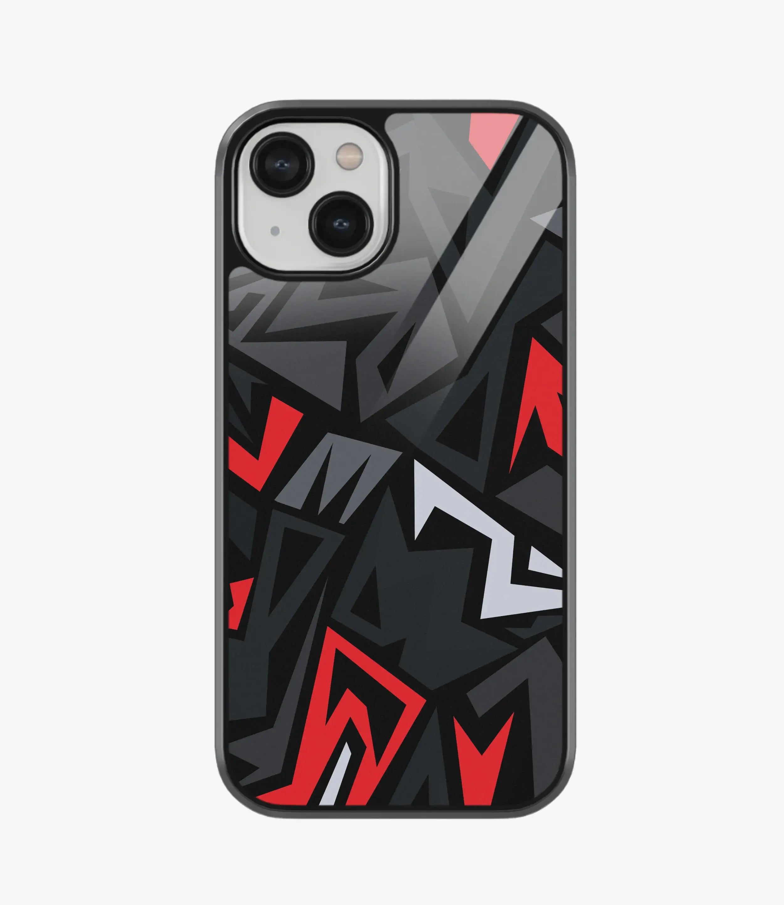 The Case Company Abstract Horizon Hexagons Pattern Glass Case
