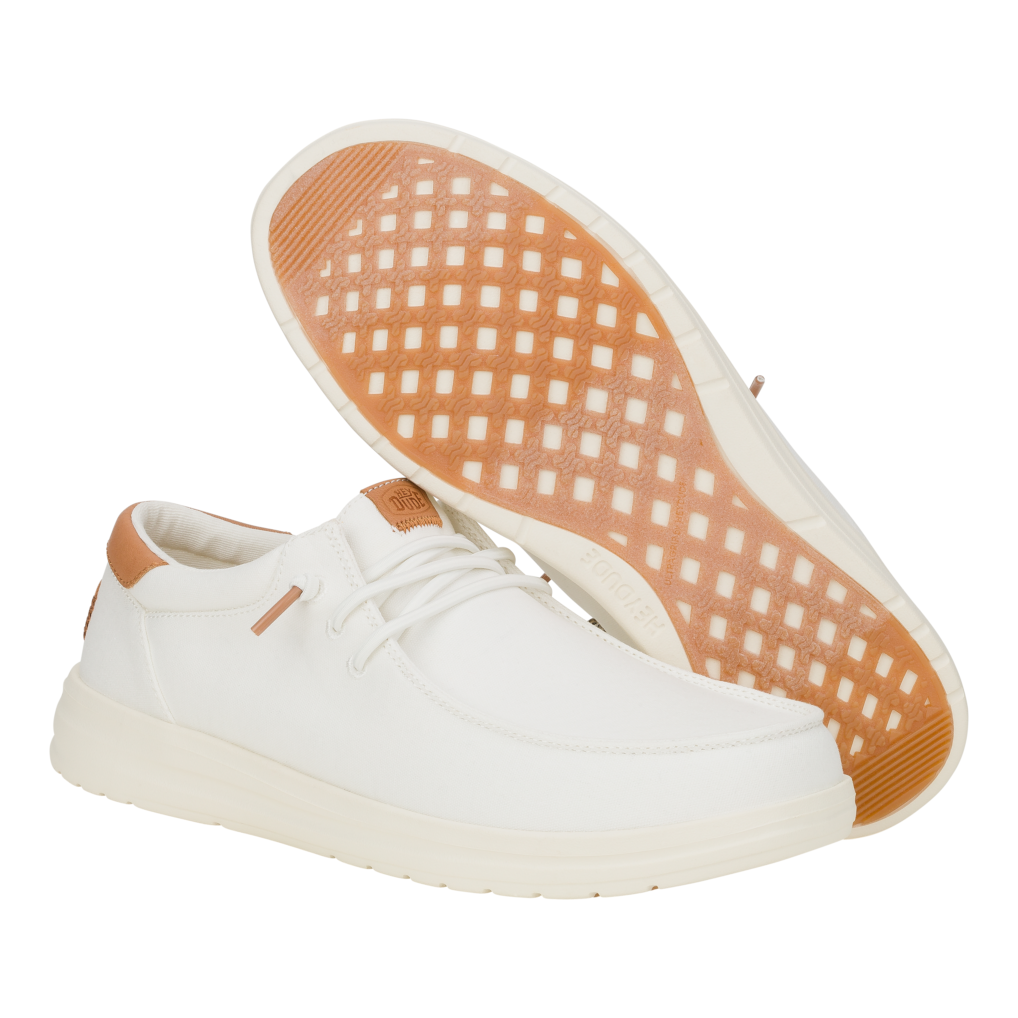 HEYDUDE shoes Paul Canvas - White – Men's - view 3