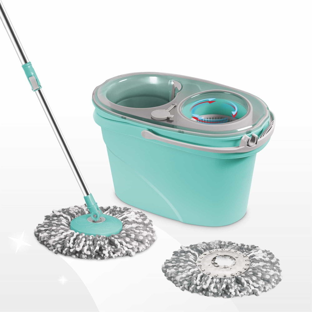 Twin Star Pp Spin Mop (Spotzero by Milton) – Aqua Green