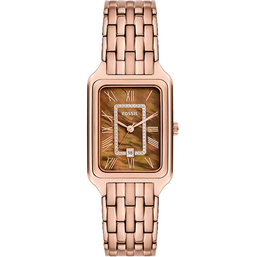Fossil Raquel Brown Mother-Of-Pearl Dial Women 26mm