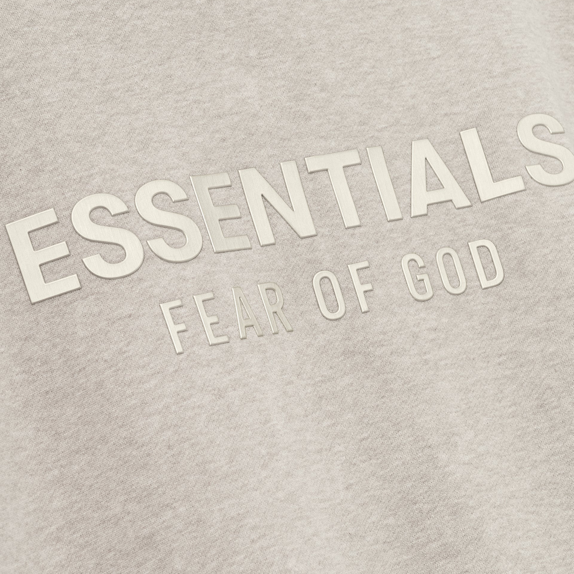 Fear Of God Essentials SS25 Womens Classic Fleece Zip-Up Hoodie- Heather Stone - view 2