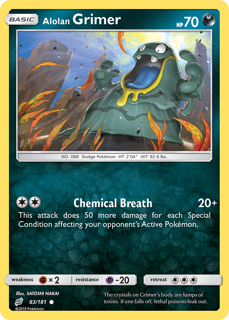 Common sm9-83 reverse – Pokémon Alolan Grimer - 83/181 - Common [sm9-83] [Reverse Holo] - Alolan Grimer - 83/181 - Common