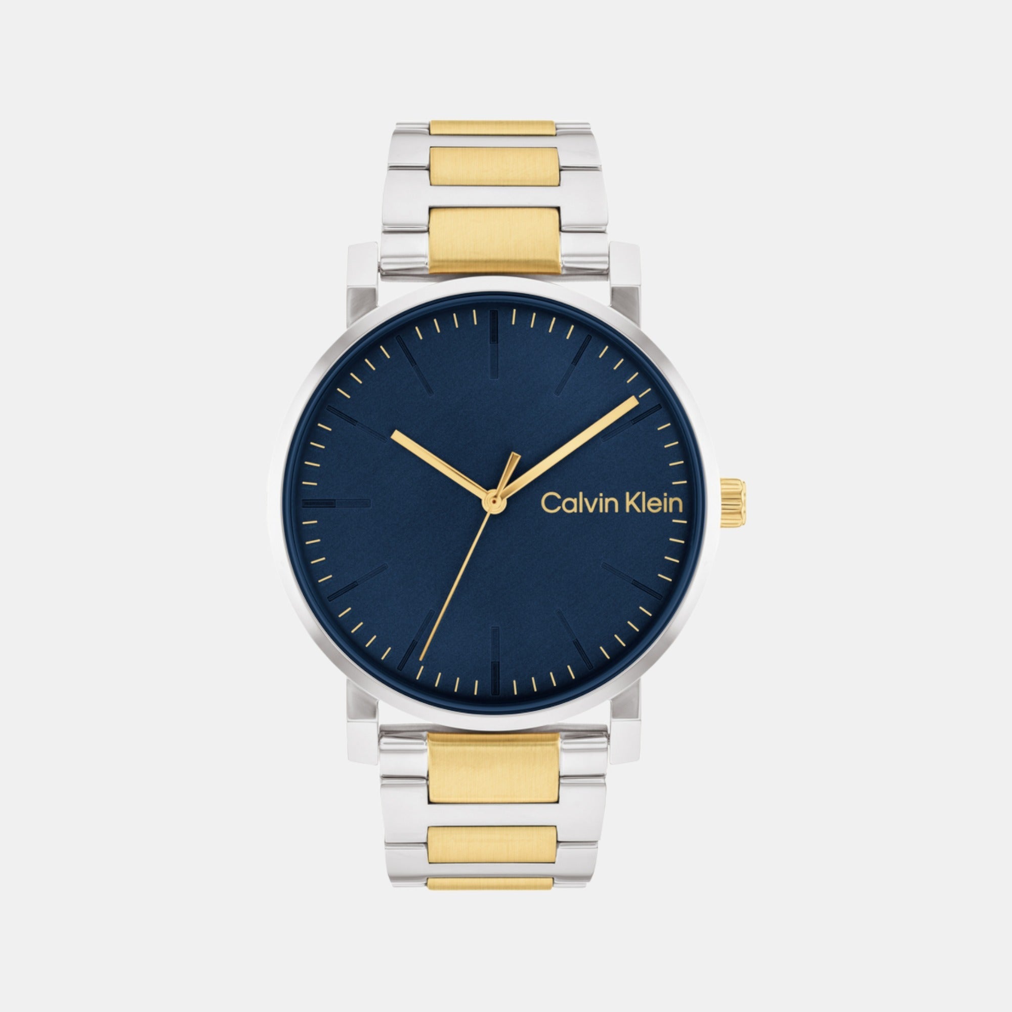 Calvin Klein Ck Slate Men Quartz Blue Dial Analog Stainless Steel Watch 25200258
