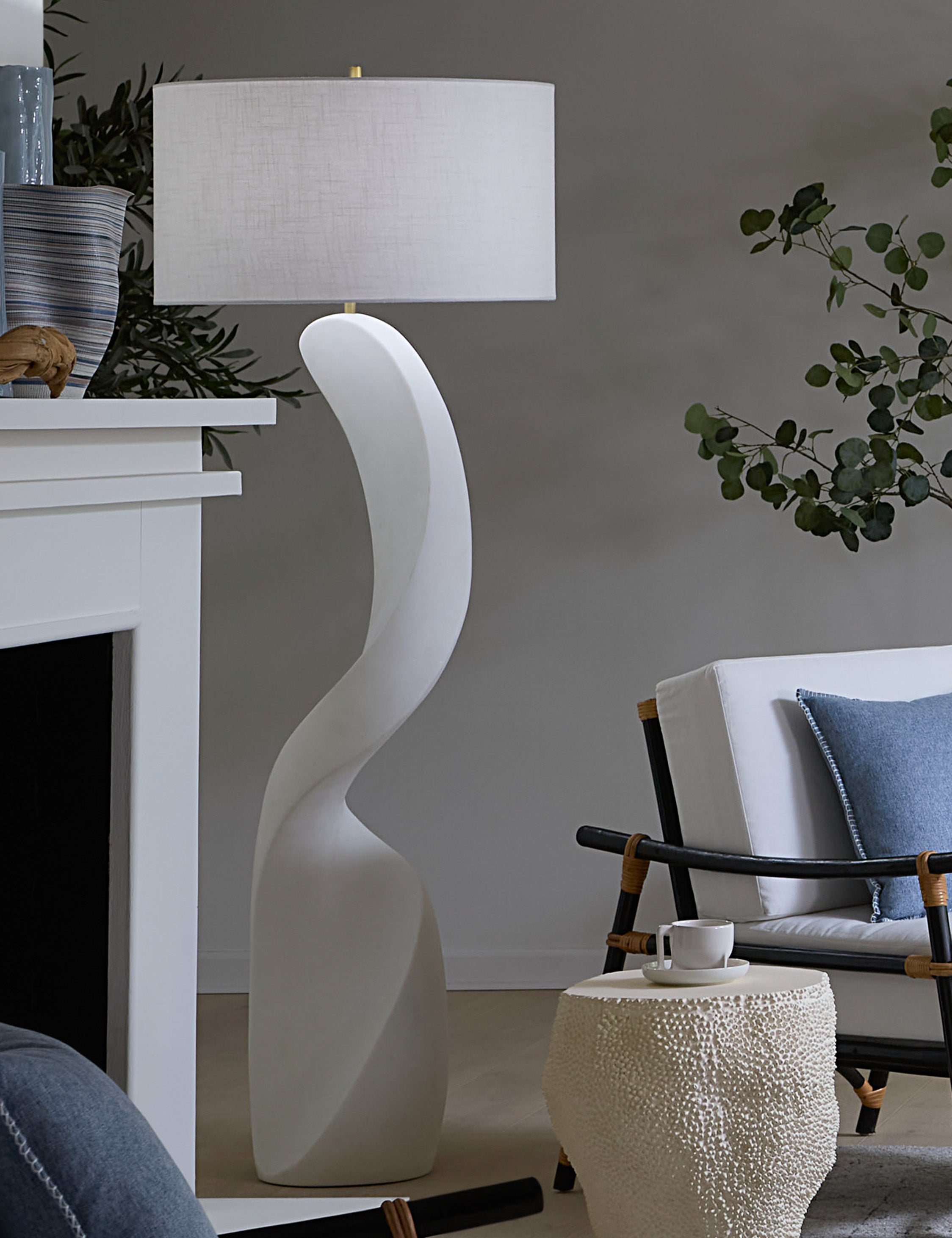 Lulu and Georgia Riella Floor Lamp – White - view 2