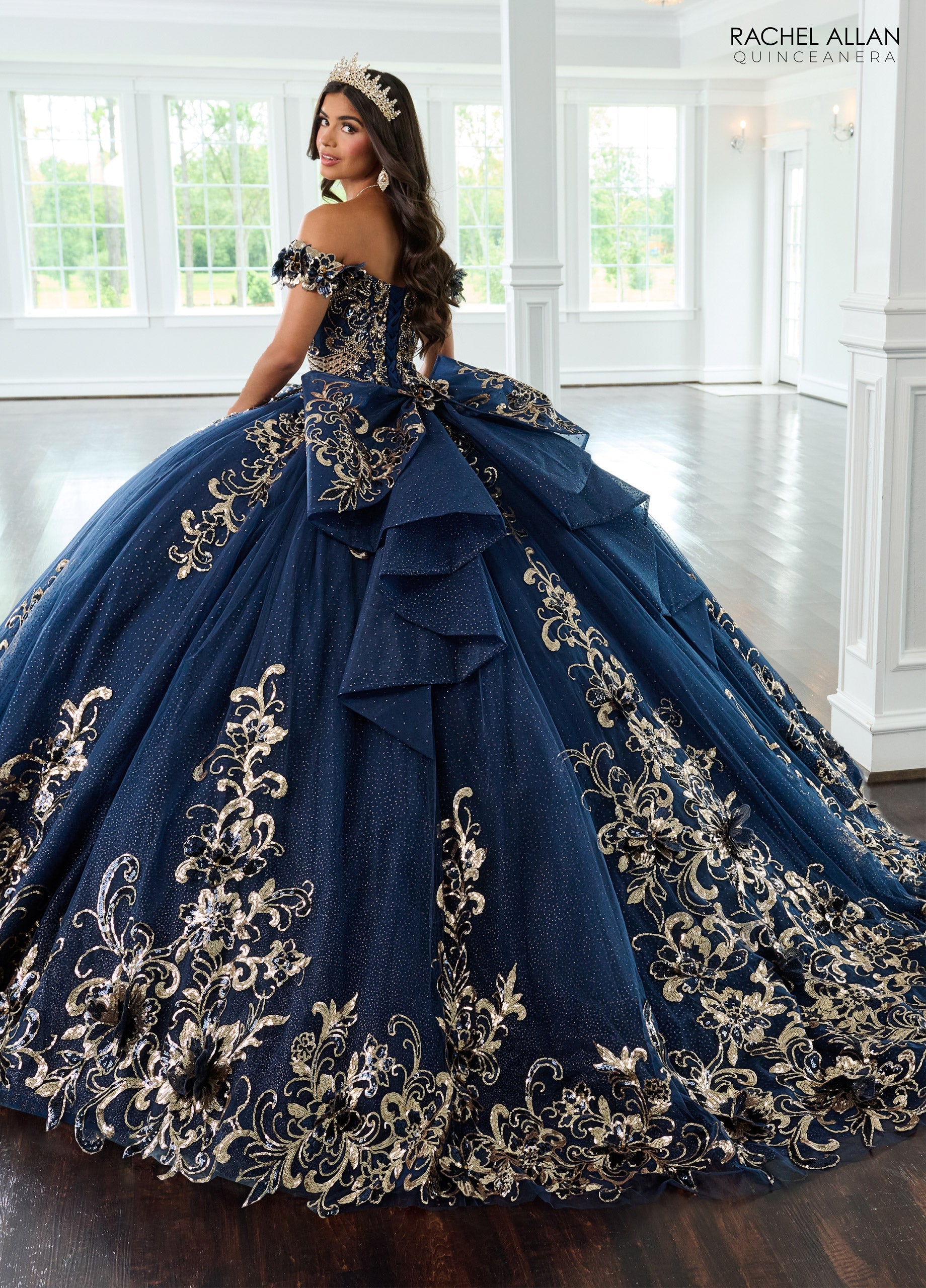 Mary's Bridal Off Shoulder Quinceanera Dress by Rachel Allan RQ3145 - view 2
