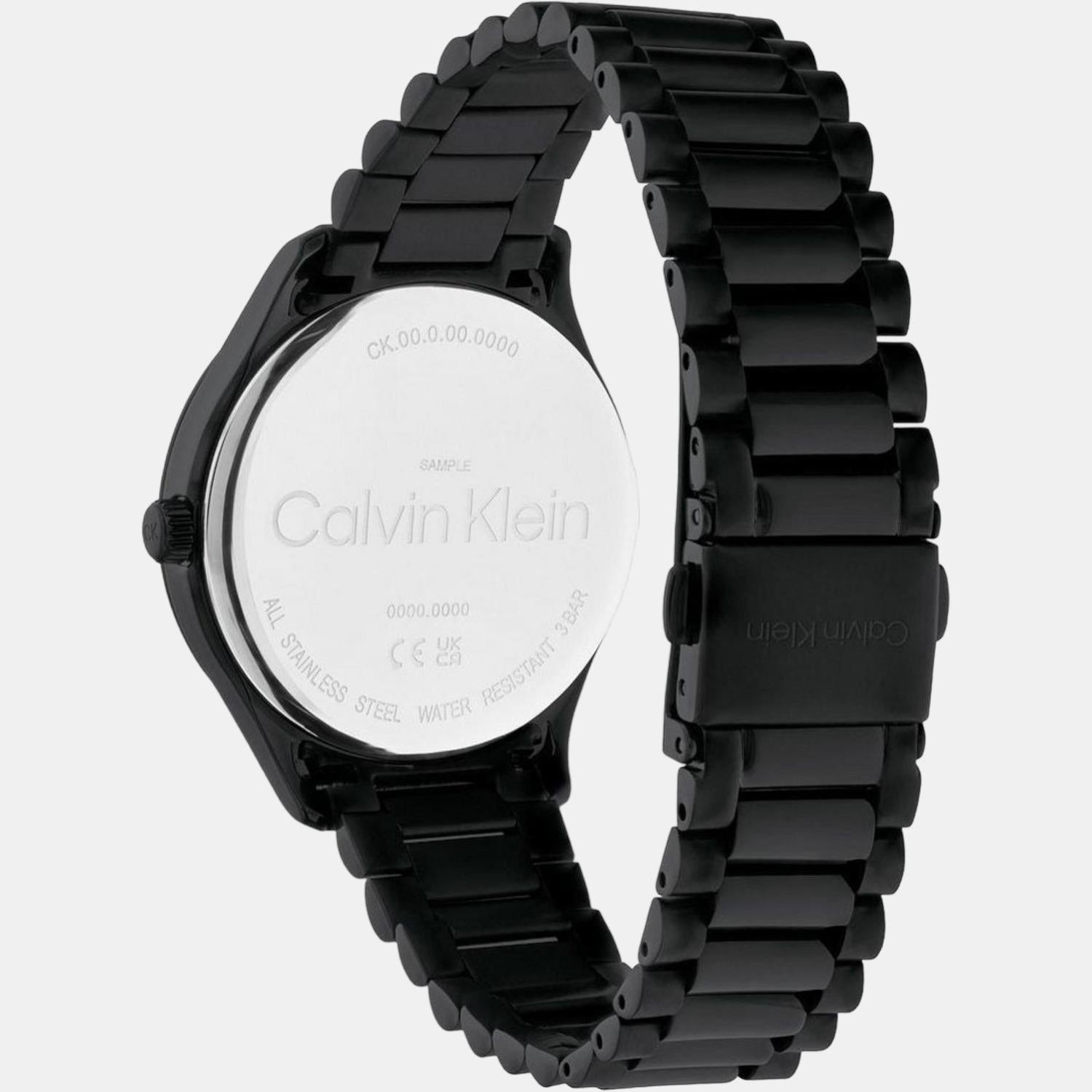 Calvin Klein Ck Iconic Unisex Quartz Black Dial Analog Stainless Steel Watch 25200170 - view 3