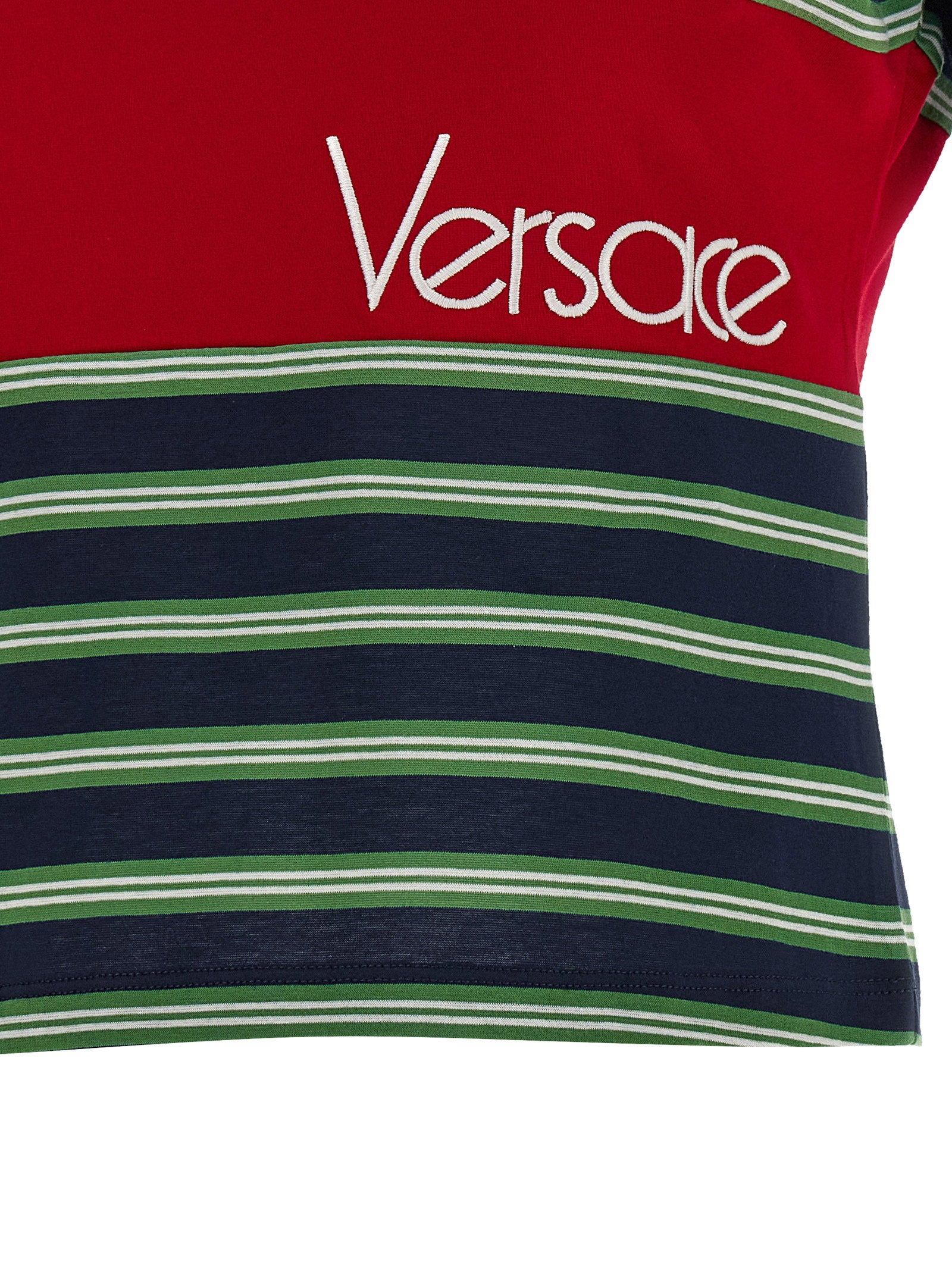 Versace Intarsia T-shirt – 100% cotton - view 4