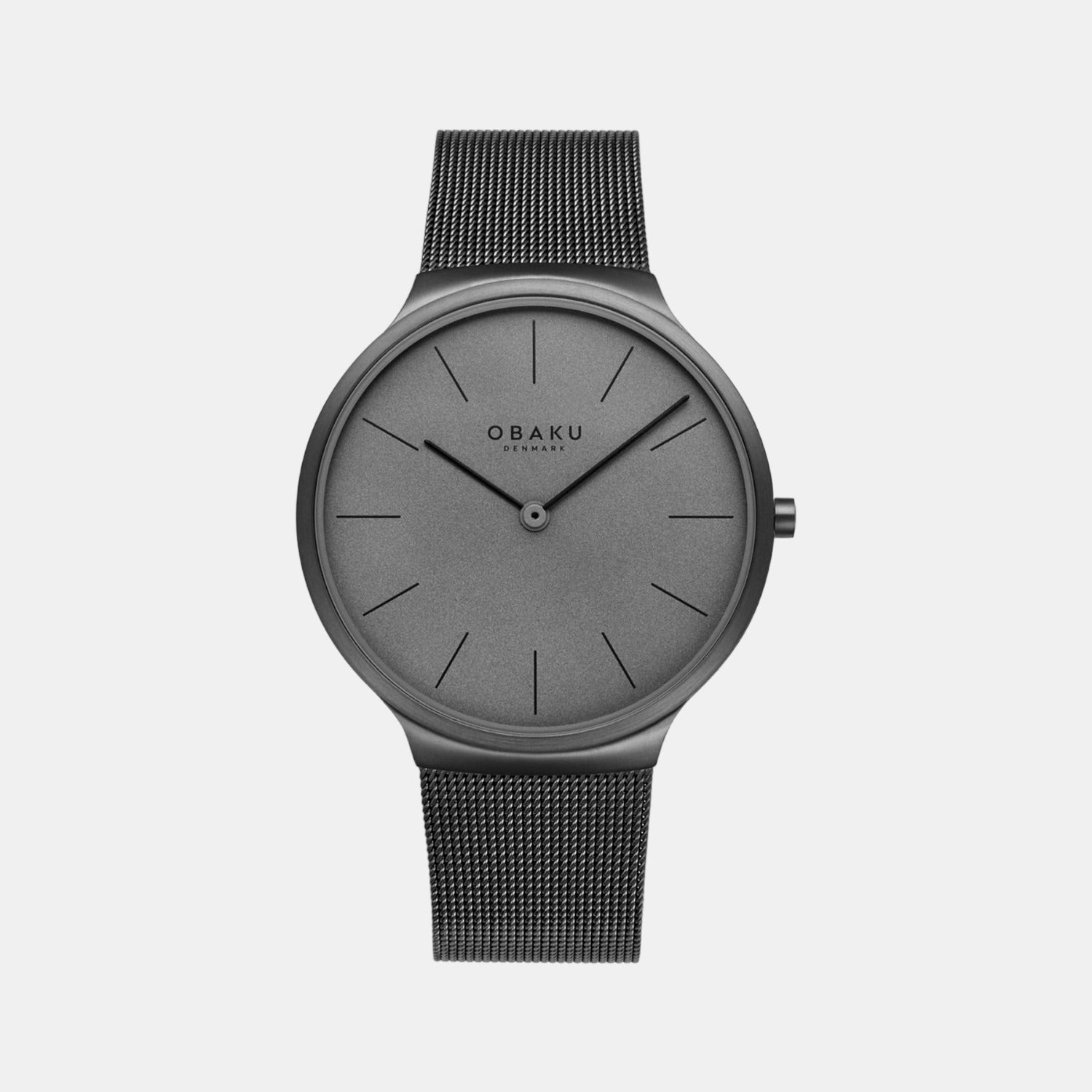 Obaku Ark Slim Women Quartz Grey Dial Analog Stainless Steel Watch V240GXUUMU