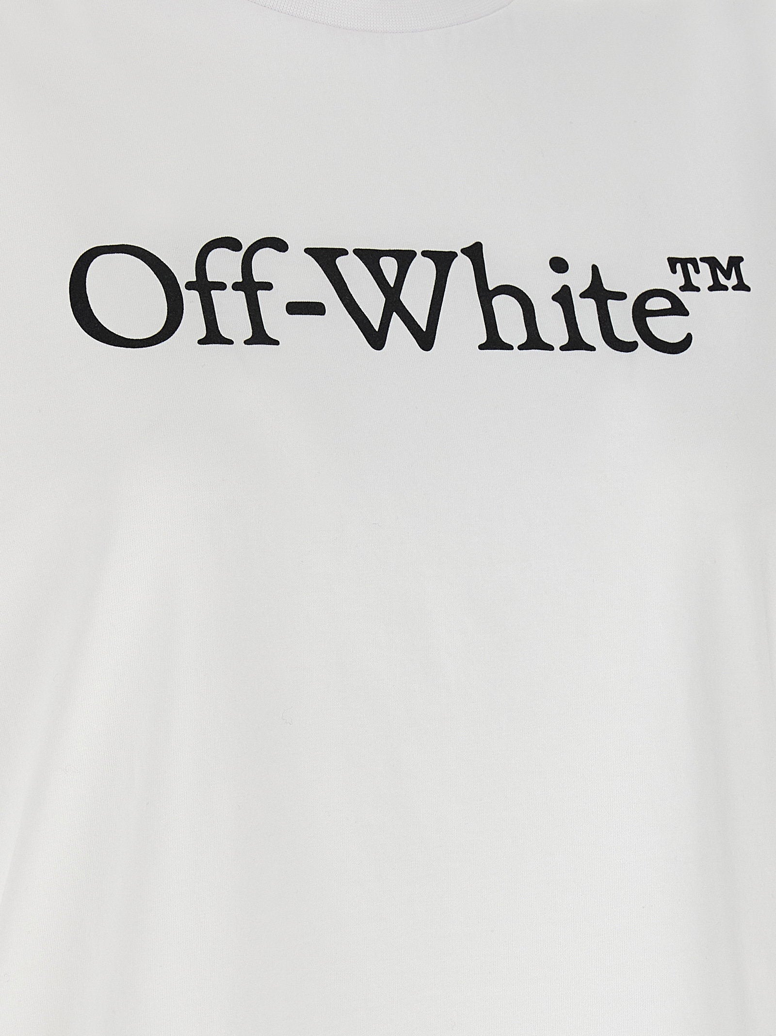Off White Big Logo Bookish T-shirt – 100% cotton - view 4