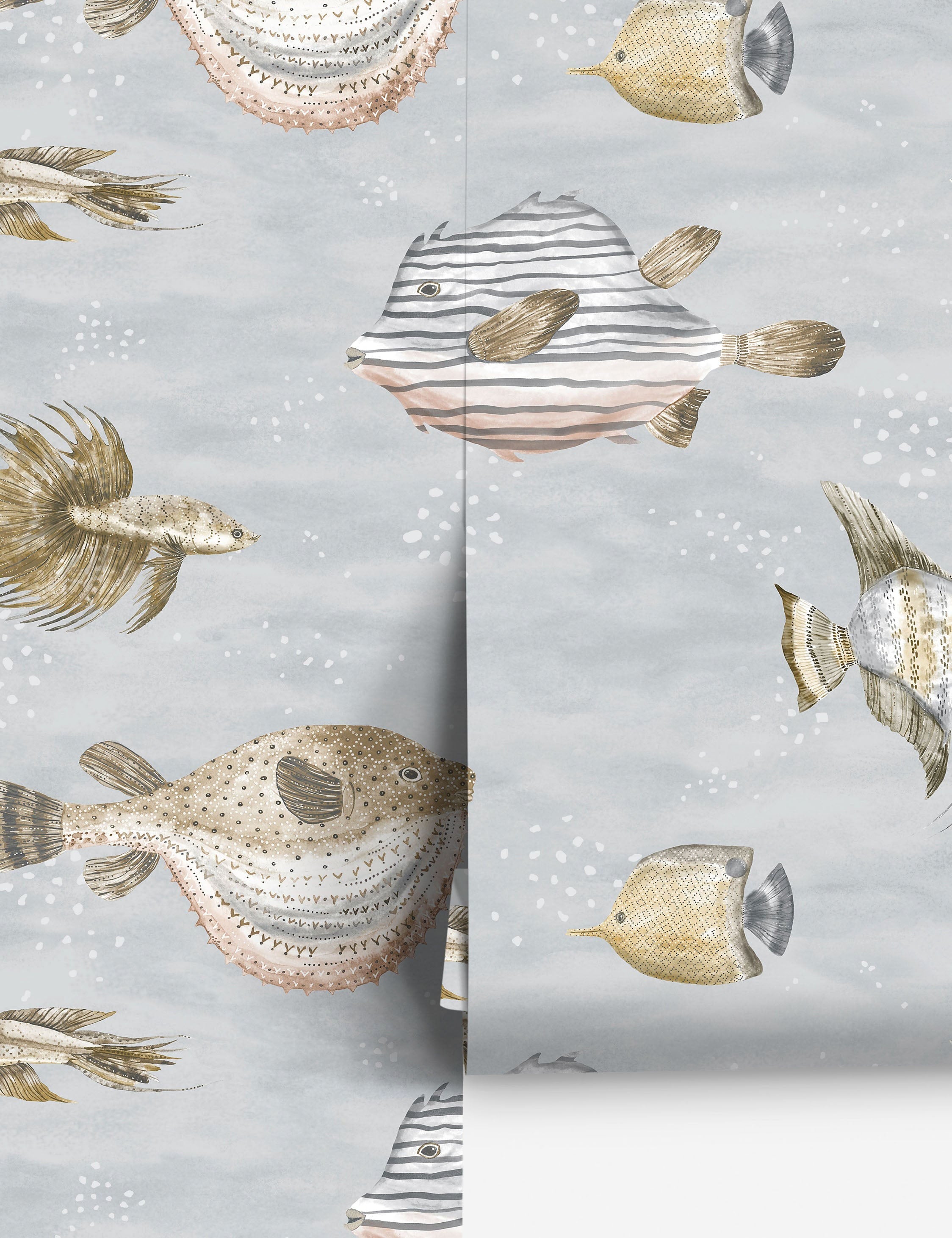 Lulu and Georgia Scalamandre Oceanna Wallpaper by Sandberg