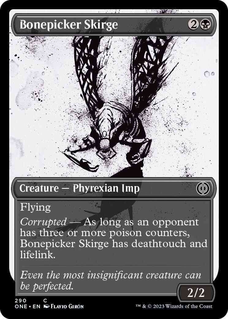 Bonepicker skirge 290 – Magic Bonepicker Skirge [290] [Full Art] [Ichor] [Phyrexia: All Will Be One] [Non-Foil]