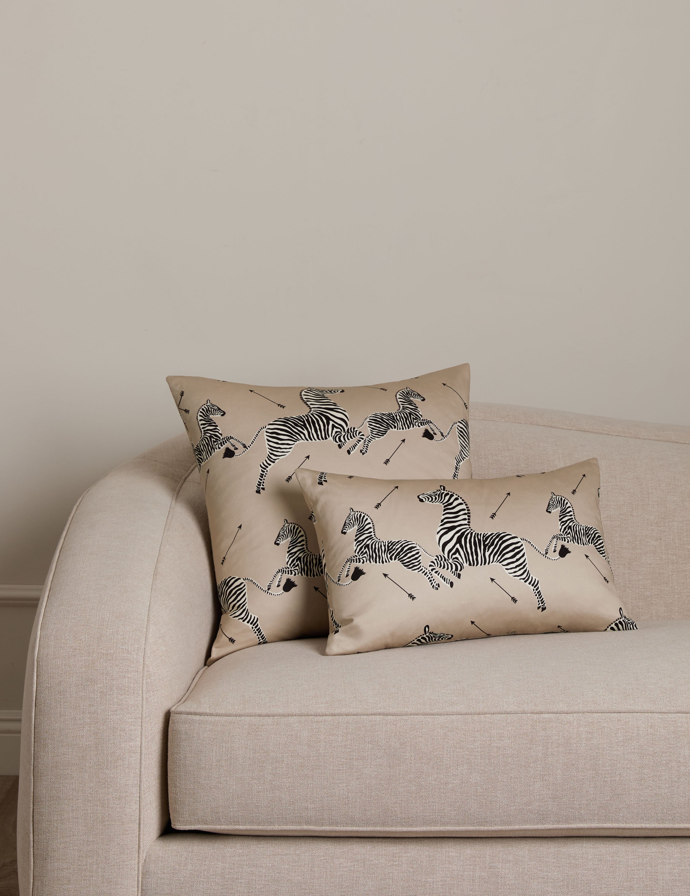 Lulu and Georgia Zebras Petite Pillow by Scalamandre