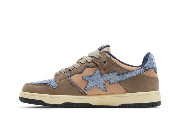 A Bathing Ape Bape SK8 Sta Vintage Beige Indigo - view 3