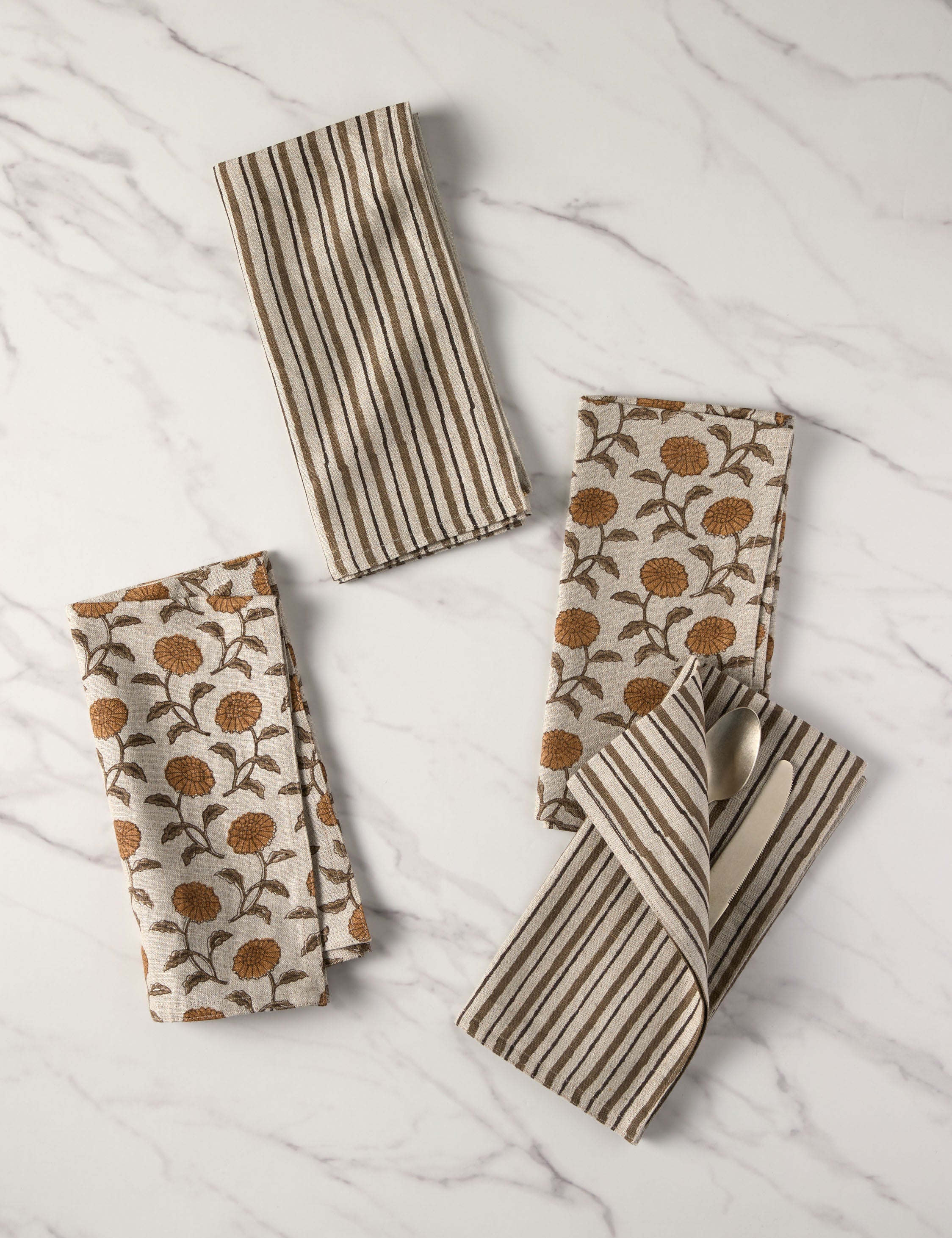 Linen napkins set – Lulu and Georgia Dori Linen Napkins (Set of 4)