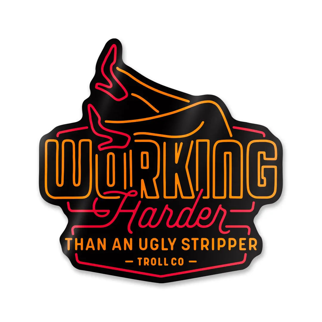 Radial WHUS Neon Sticker