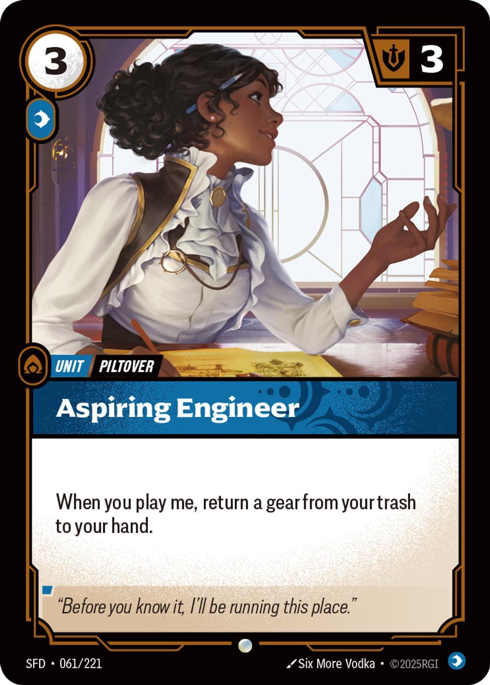 221 spiritforged non – Riftbound Aspiring Engineer - 061/221 [Spiritforged] [Non Foil]