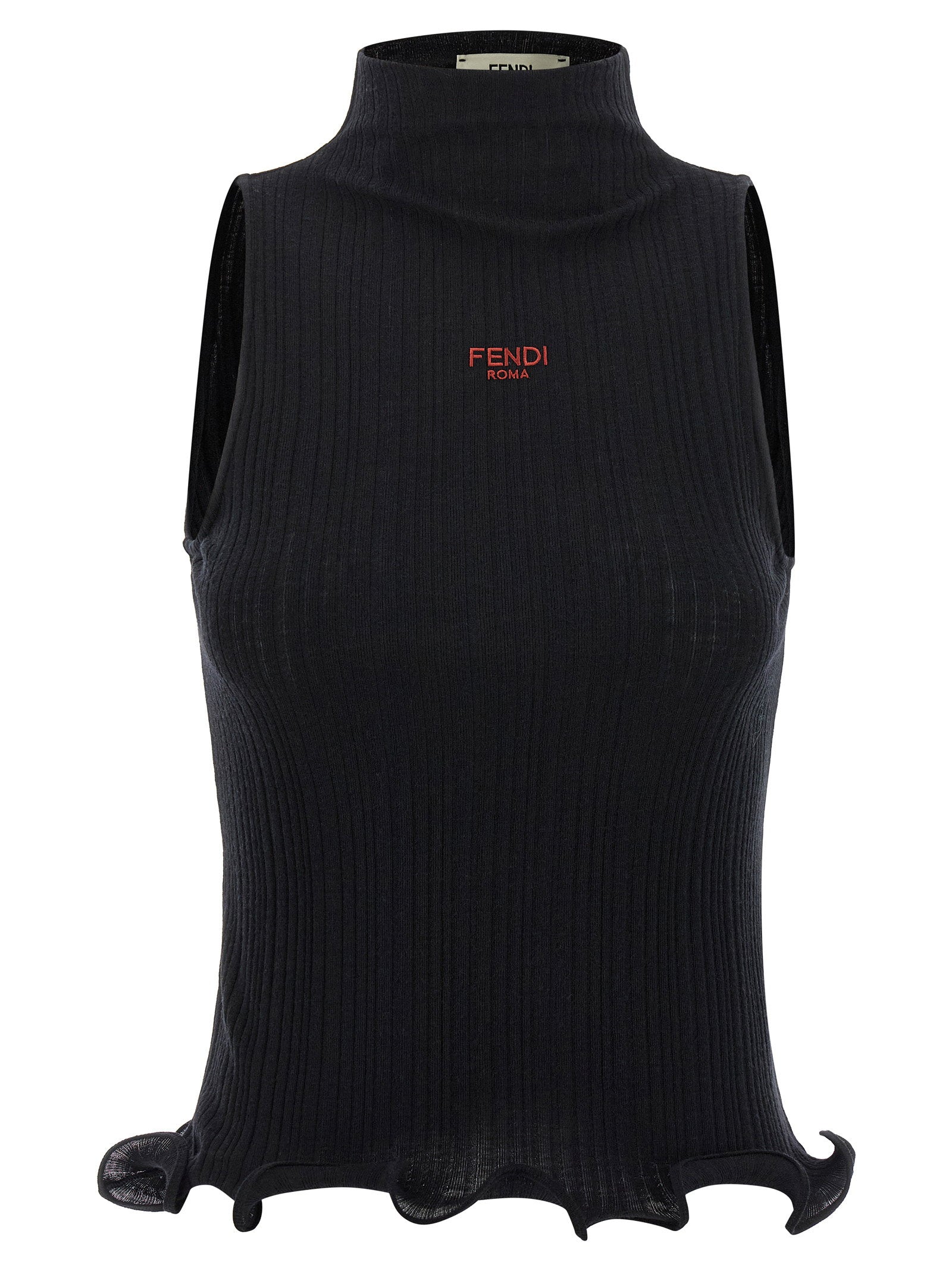 Fendi t-shirts – Fendi Ruffled Top – 100% polyester
