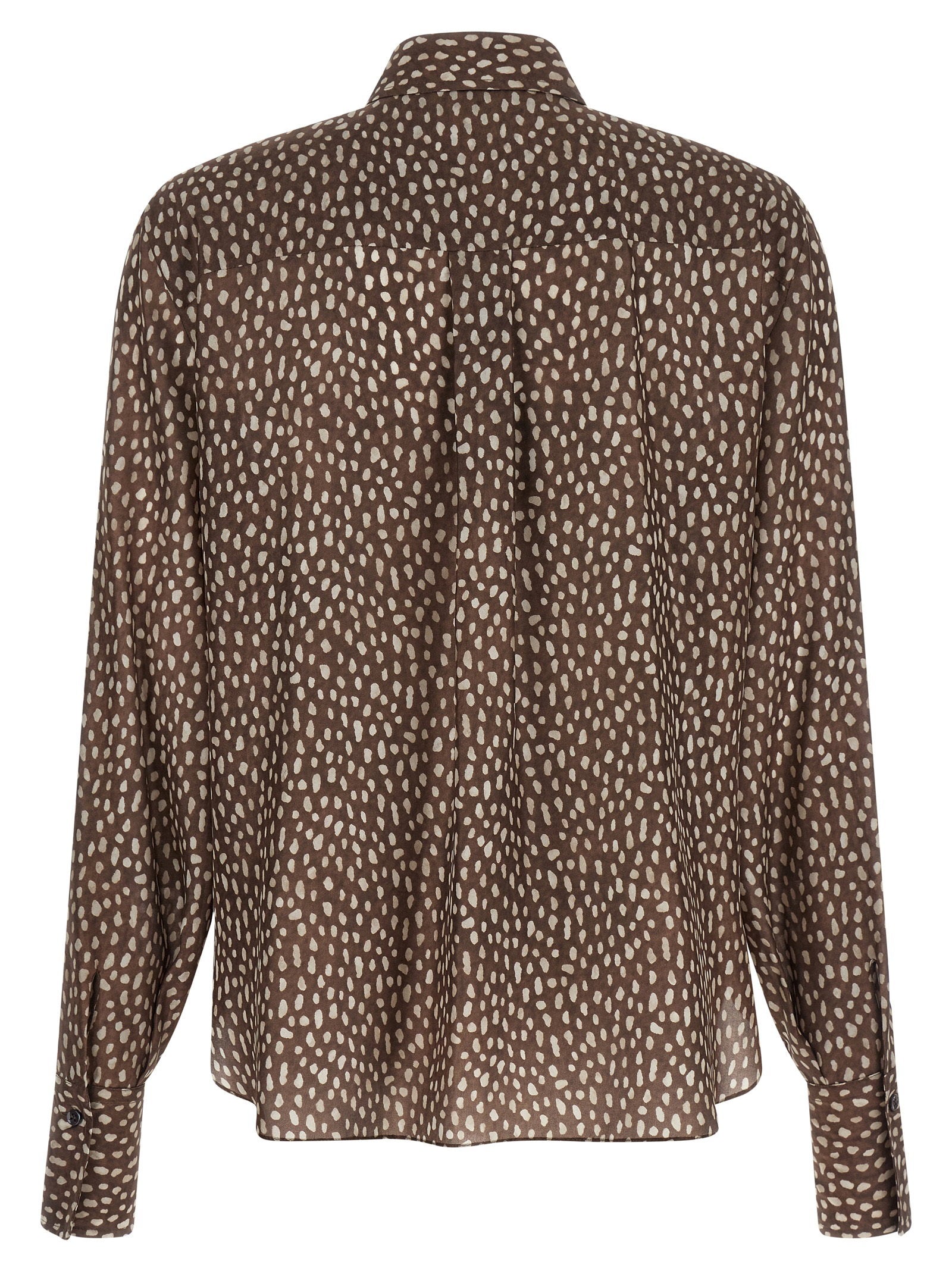 Brunello Cucinelli Lavallière Collar Shirt – 100% silk - view 2