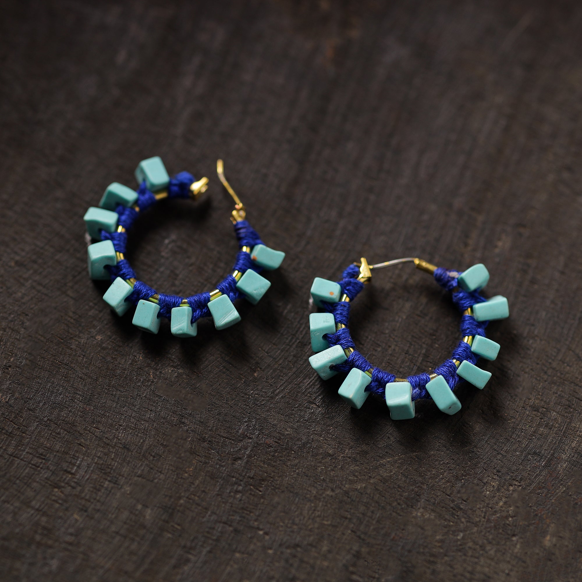 JALPARI Aaliya Handmade Thread & Stone Work Earrings 05