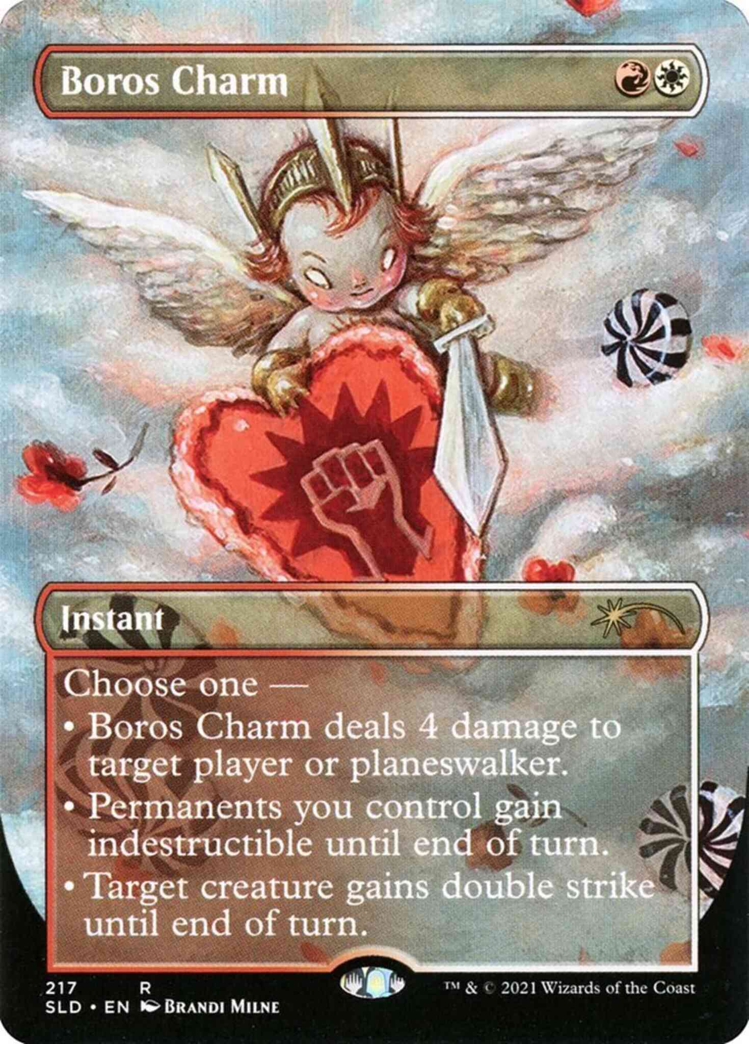 Boros charm 0217 – Magic Boros Charm [0217] [Borderless] [Valentine's Day 2021] [Secret Lair Drop] [Non-Foil]