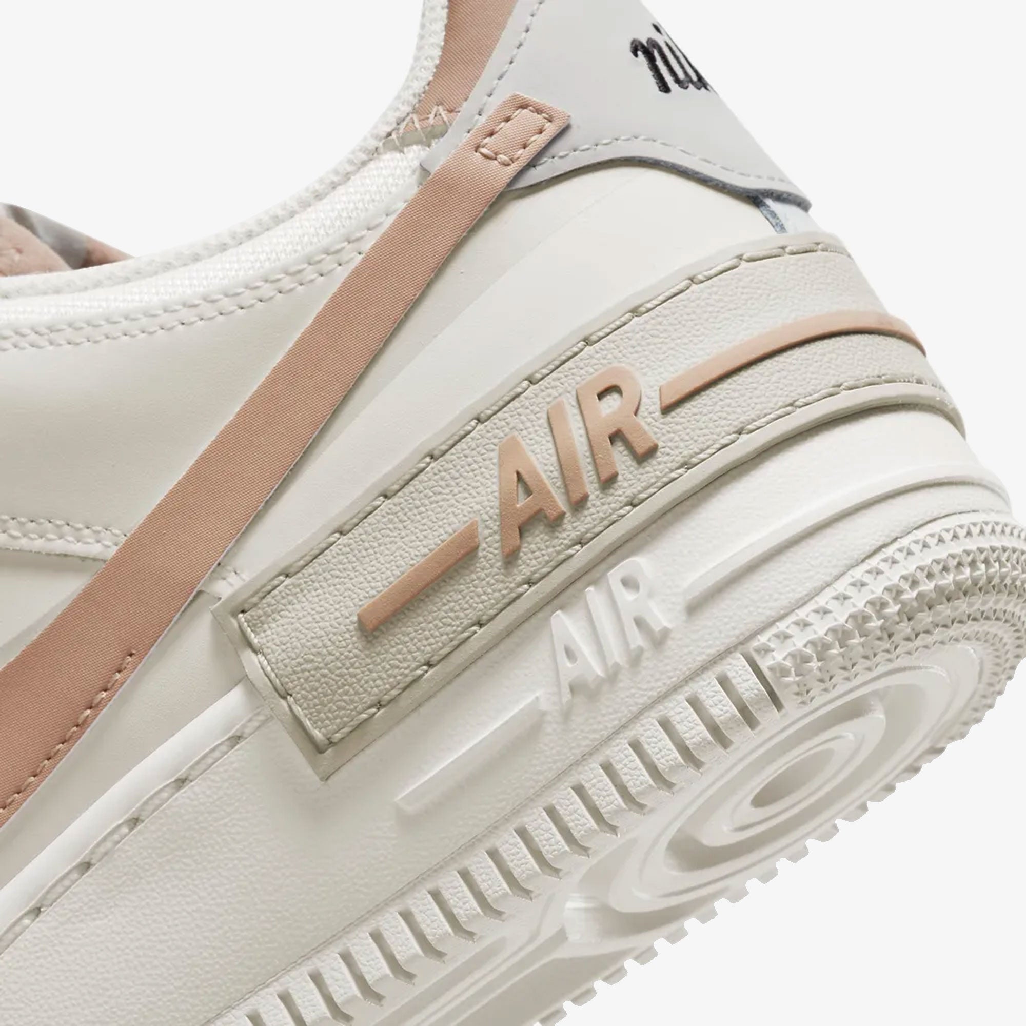 Nike | AIR FORCE 1 SHADOW { SAIL/HEMP-FOSSIL-LIGHT BONE - view 5