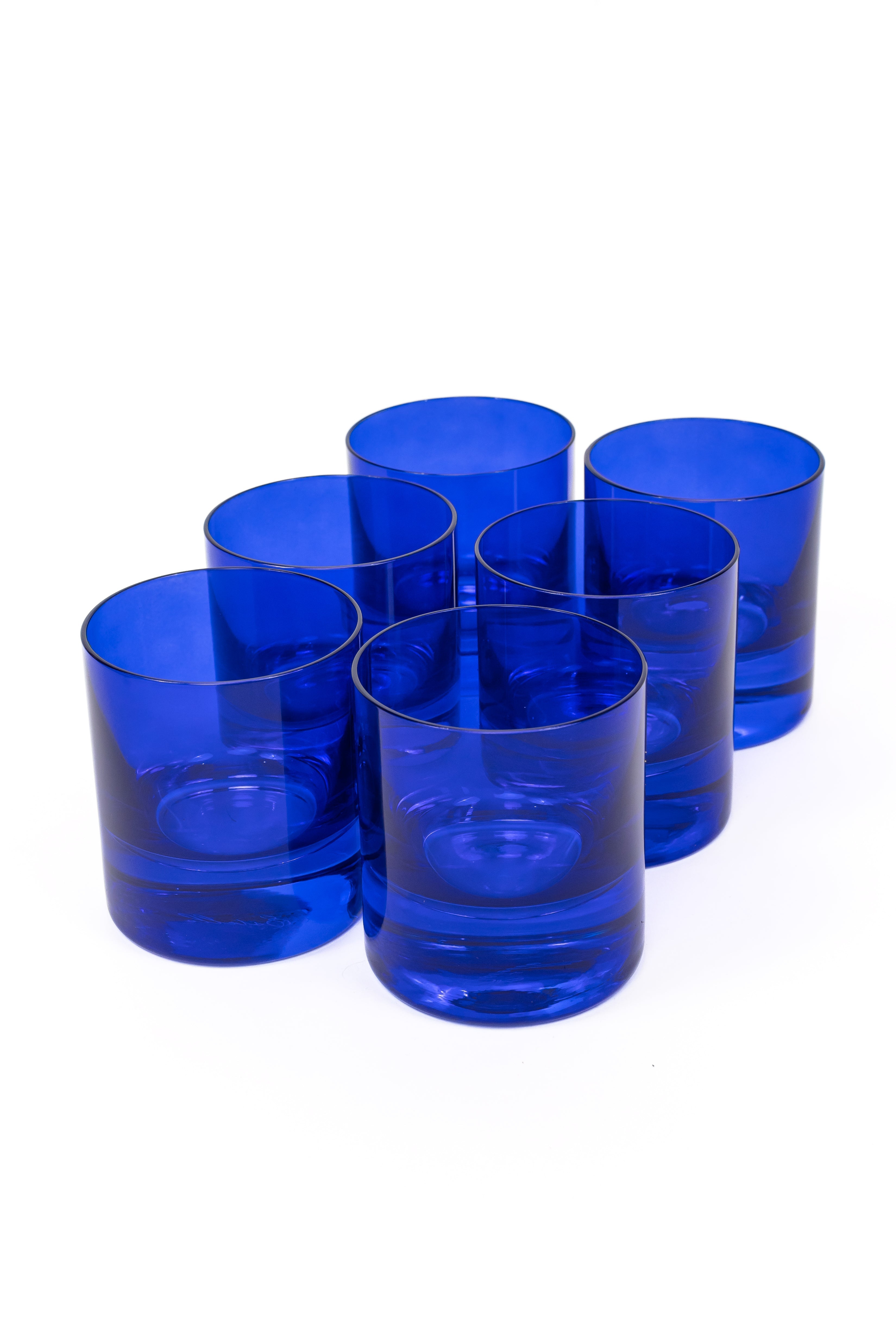 Estelle Colored Glass Estelle Colored Rocks Glass - Set of 6 {Royal Blue} - view 6