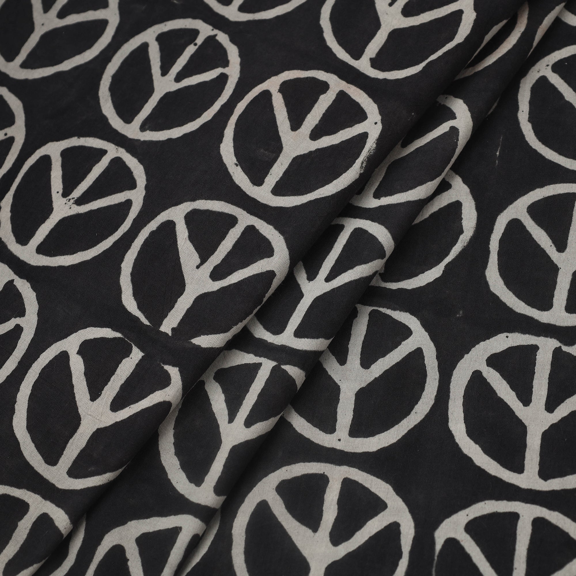 BINDAAS UNLIMITED Black - Natural Dyed Cotton Bindaas Block Print Fabric 11 - view 2