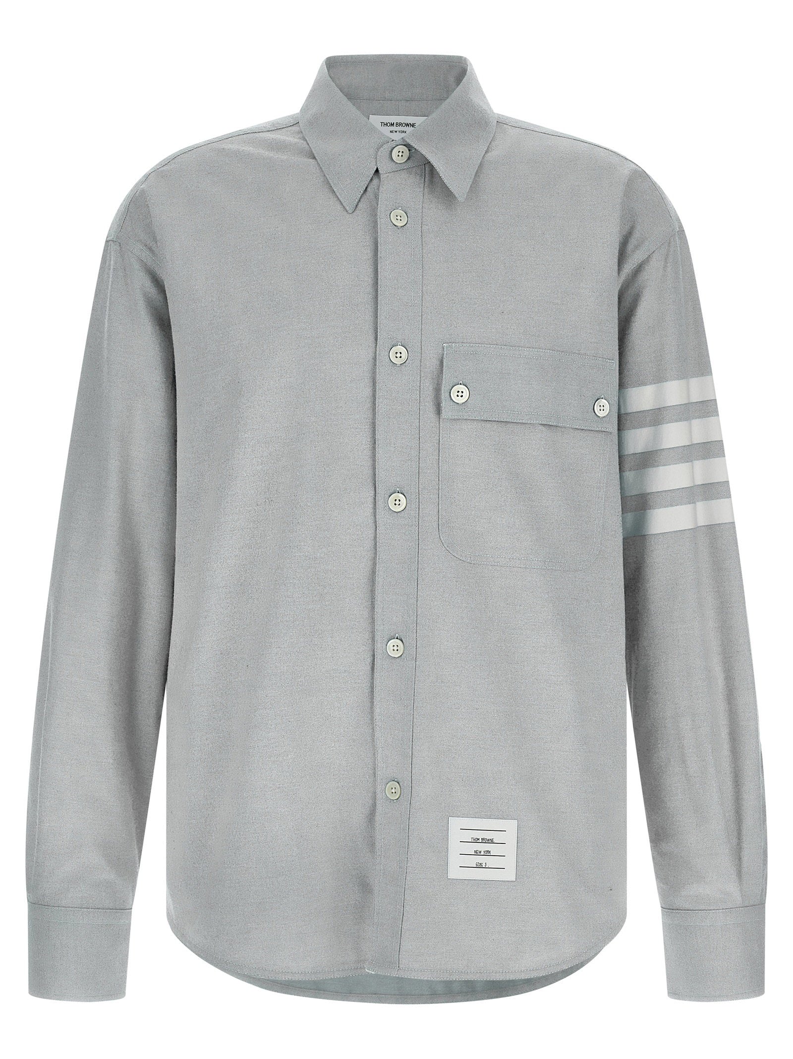 Thom Browne 4bar Flannel Shirt – 100% cotton