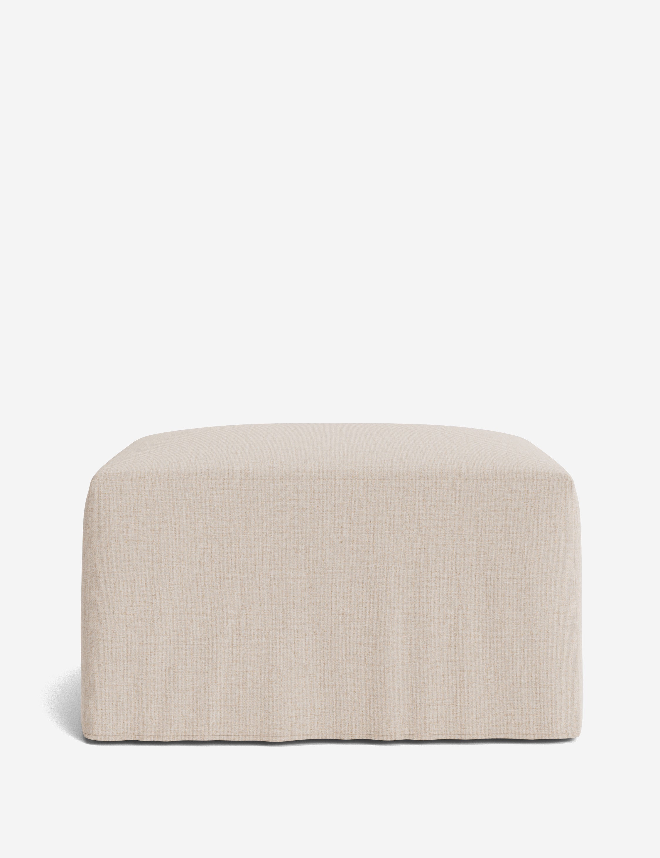 Lulu and Georgia Portola Slipcover Ottoman - view 36